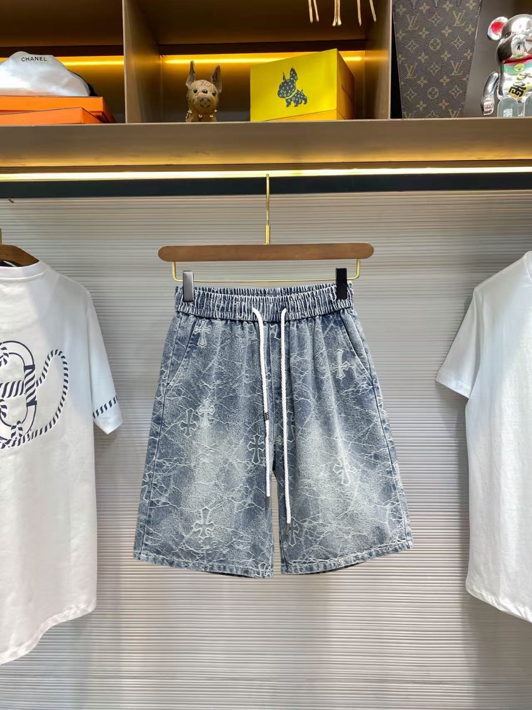 Chrome Hearts 克罗心 三标齐全 2026夏季新款男士休闲短裤 高级定制面料透气面料 透气弹力舒适度极高