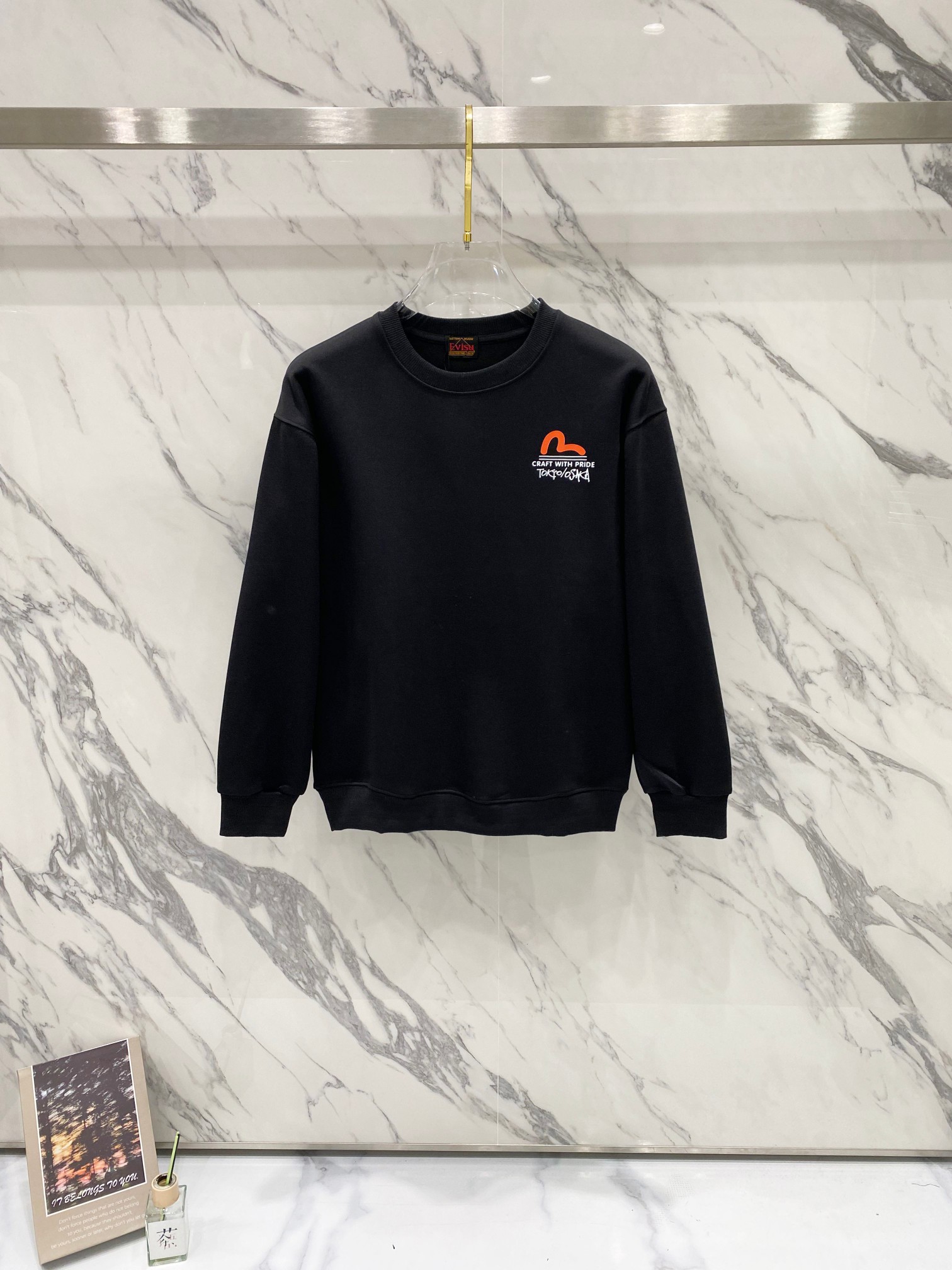 P85 ▪️EVISU福神 -Nuevo sudadera con capucha informal de cuello redondo con estampado de gaviota para hombre y mujer, tall…