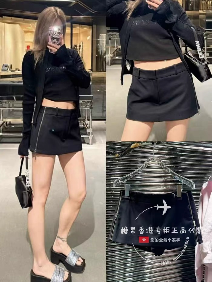 NO:801838,Popular shorts alexanderwan** Alexander Wang's side zipper culottes are now available, how to wear shorts to look like a skirt, model tops and vests are also available at our house, we also have trousers in the later series, reserved for our own use, bulk SML,, alexander wang, skirts, shorts,19860909短裤爆款alexanderwan**亚历山大王女侧边拉链裤裙短裙出货,半裙的视感短裤的穿法,模特上身马甲咱家也有出哟,后期系列长裤也有的,自留款,大货SML,,alexander wang,skirts,shorts,,Women's clothing