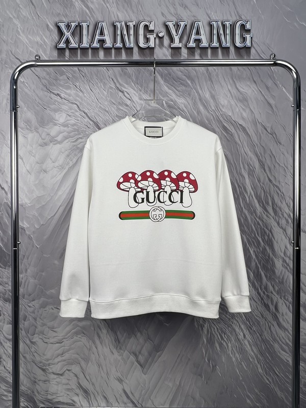 Gucci Clothing Sweatshirts Buy Online Black White Printing Unisex Cotton Fall/Winter Collection Vintage