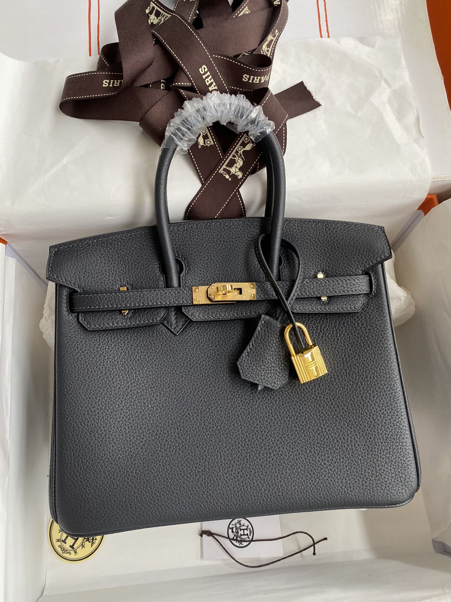 NO:699062,Half-hand birkin 25cm platinum, all steel hardware, grade A Togo leather, iron gray, gold buckle wax thread, Hermes, hermes, Hermes,19860909半手birkin 25cm 铂金 全钢五金 A级Togo皮 铁灰 金扣蜡线,爱马仕,hermes,Hermes,,Bag