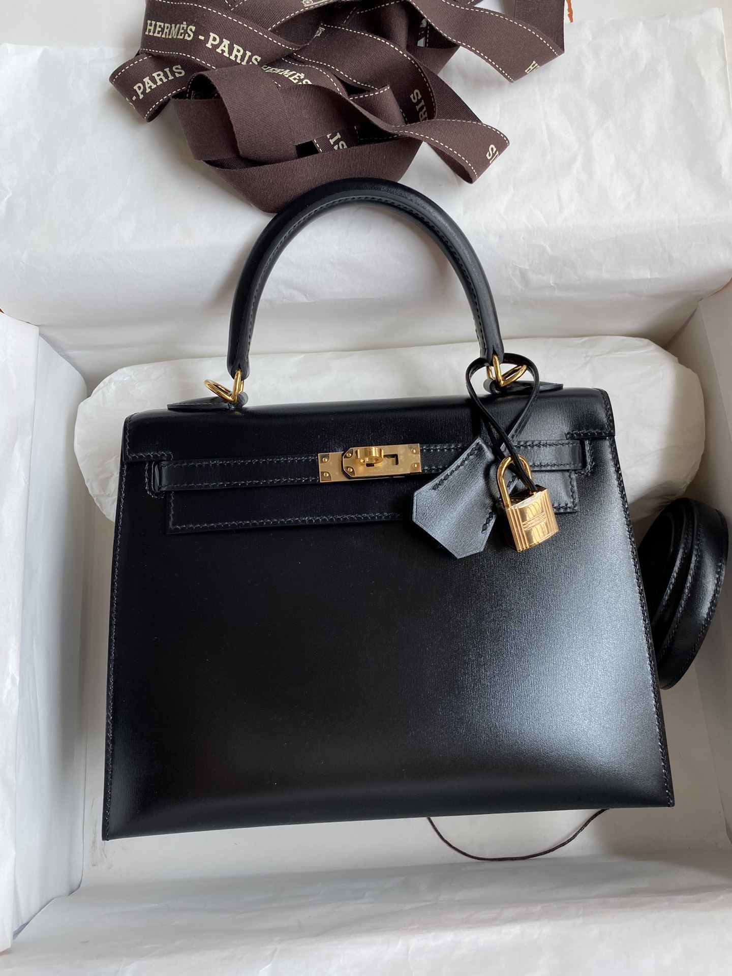 Hermes Kelly Borsette Borse Crossbody & Borse a Tracolla Nero Hardware oro 1 Hermes Kelly Borsette Borse Crossbody & Borse a Tracolla Nero Hardware oro