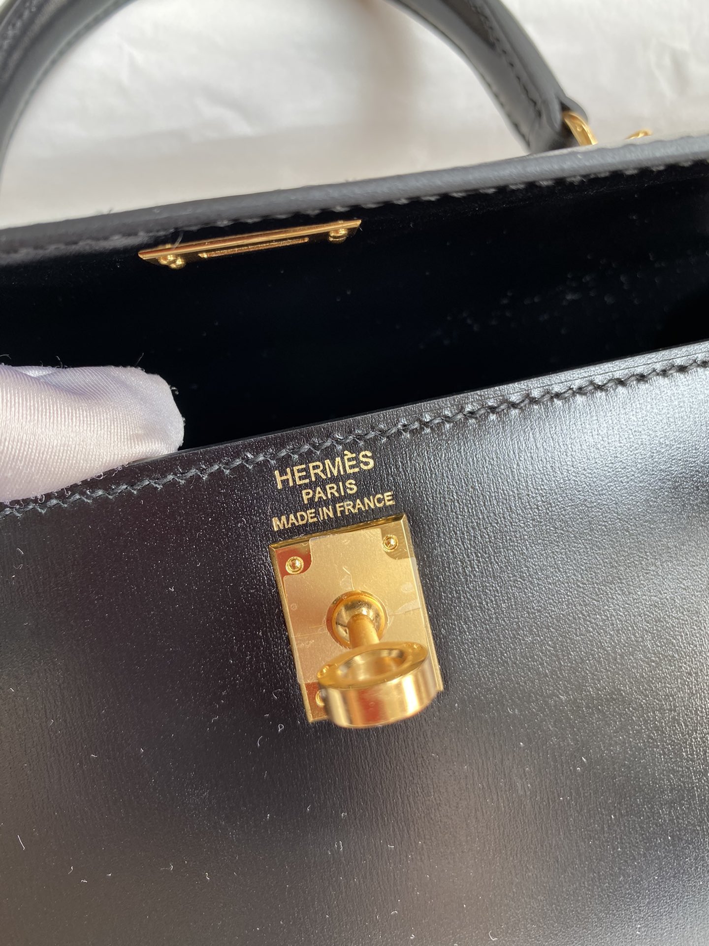 Hermes Kelly Borsette Borse Crossbody & Borse a Tracolla Nero Hardware oro 8 i1715489478 5913 6