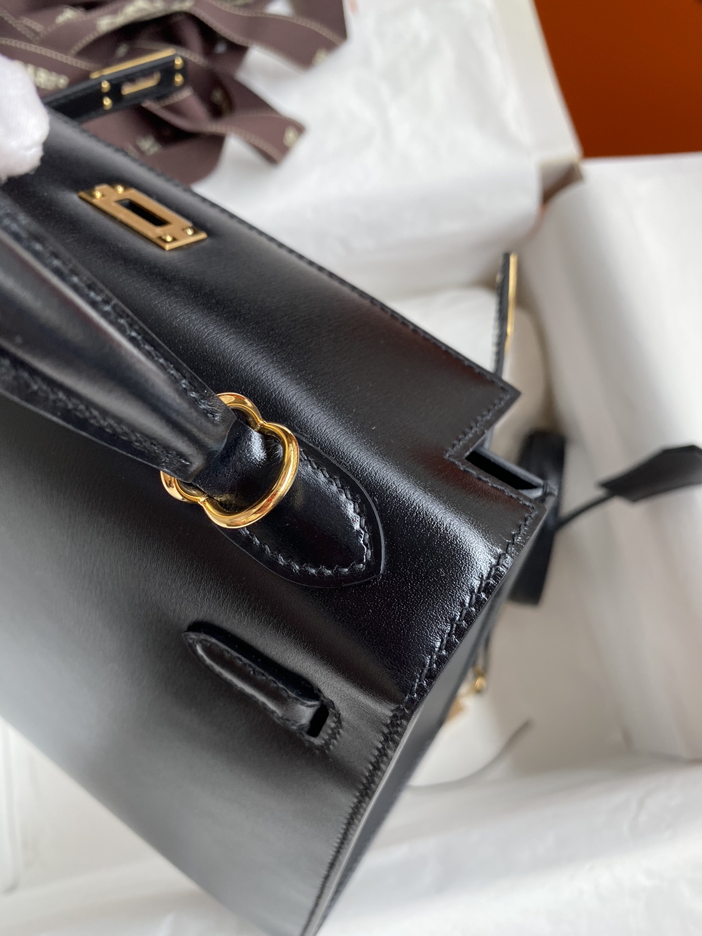 Hermes Kelly Borsette Borse Crossbody & Borse a Tracolla Nero Hardware oro 7 i1715489478 6577 4