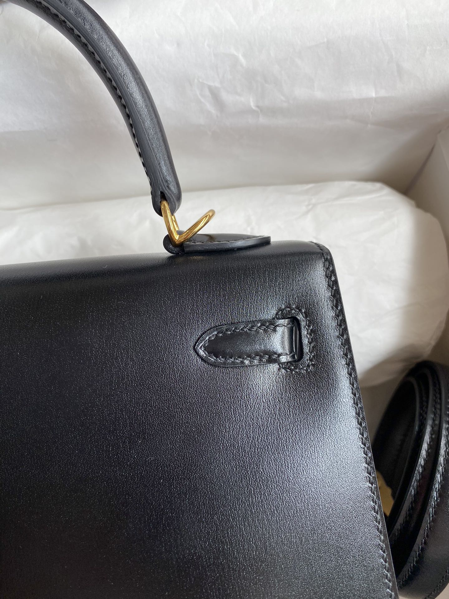 Hermes Kelly Borsette Borse Crossbody & Borse a Tracolla Nero Hardware oro 5 i1715489478 8347 0