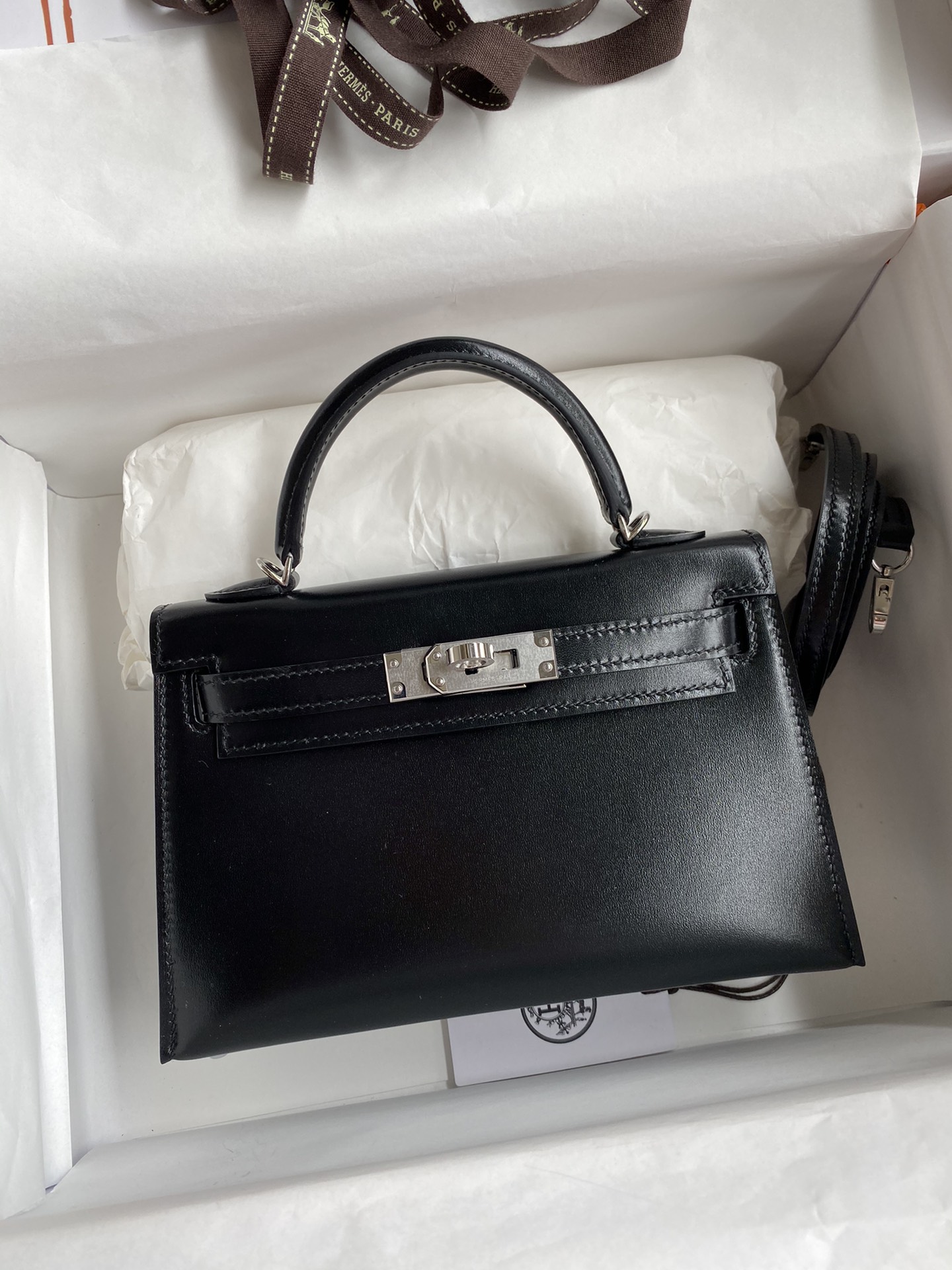 Hermes Kelly Nuovo
 Borsette Borse Crossbody & Borse a Tracolla Nero Hardware argento Mini