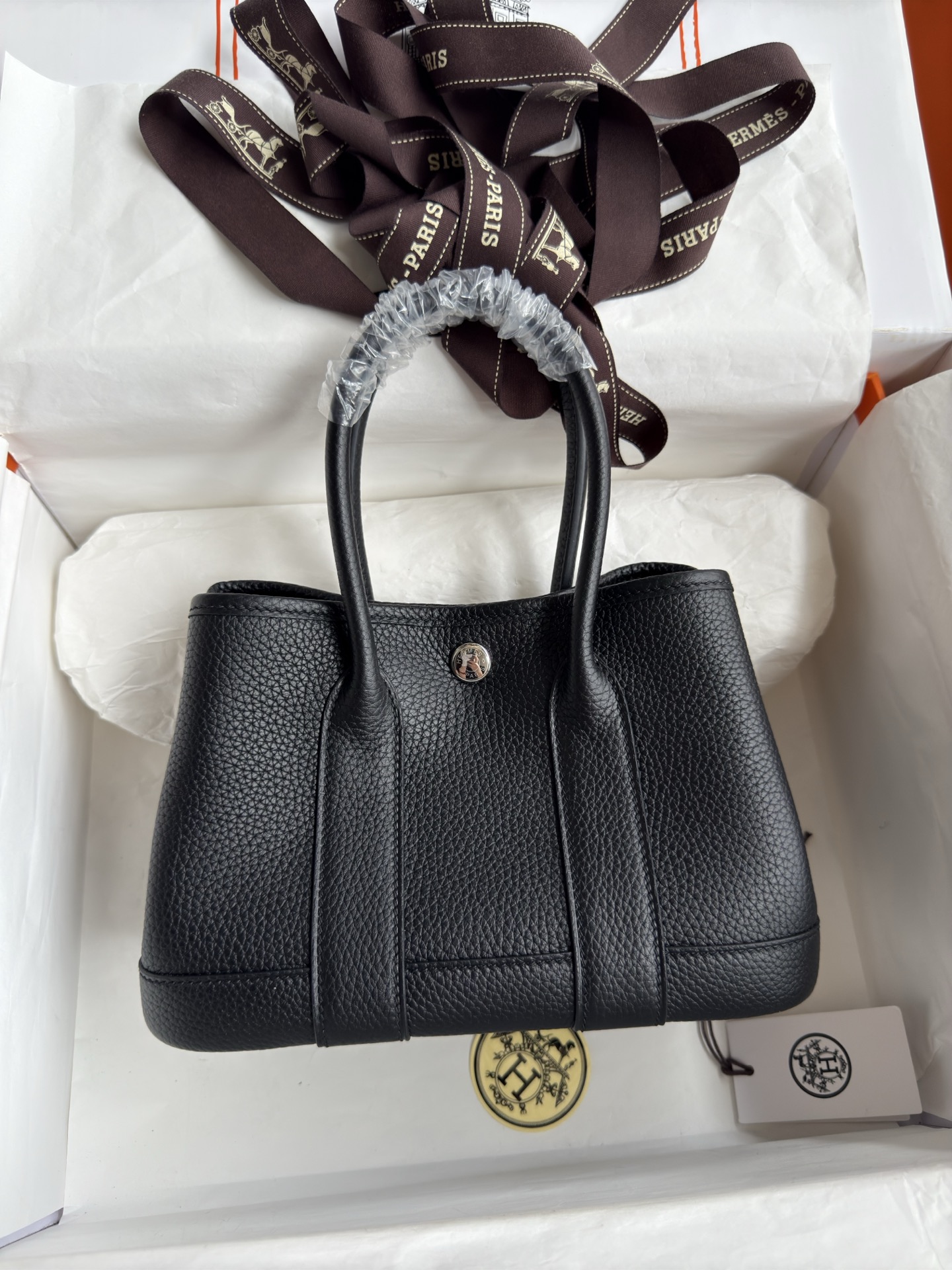 NO:698713,New product Mini garden bag Neo Garden 23cm imported TC leather black super Q super cute limited edition counter synchronization, Hermes, hermes, Hermes,19860909新品 Mini 花园包 Neo Garden 23cm 进口TC皮 黑色 超Q超可爱 限量版 专柜同步,爱马仕,hermes,Hermes,,Bag
