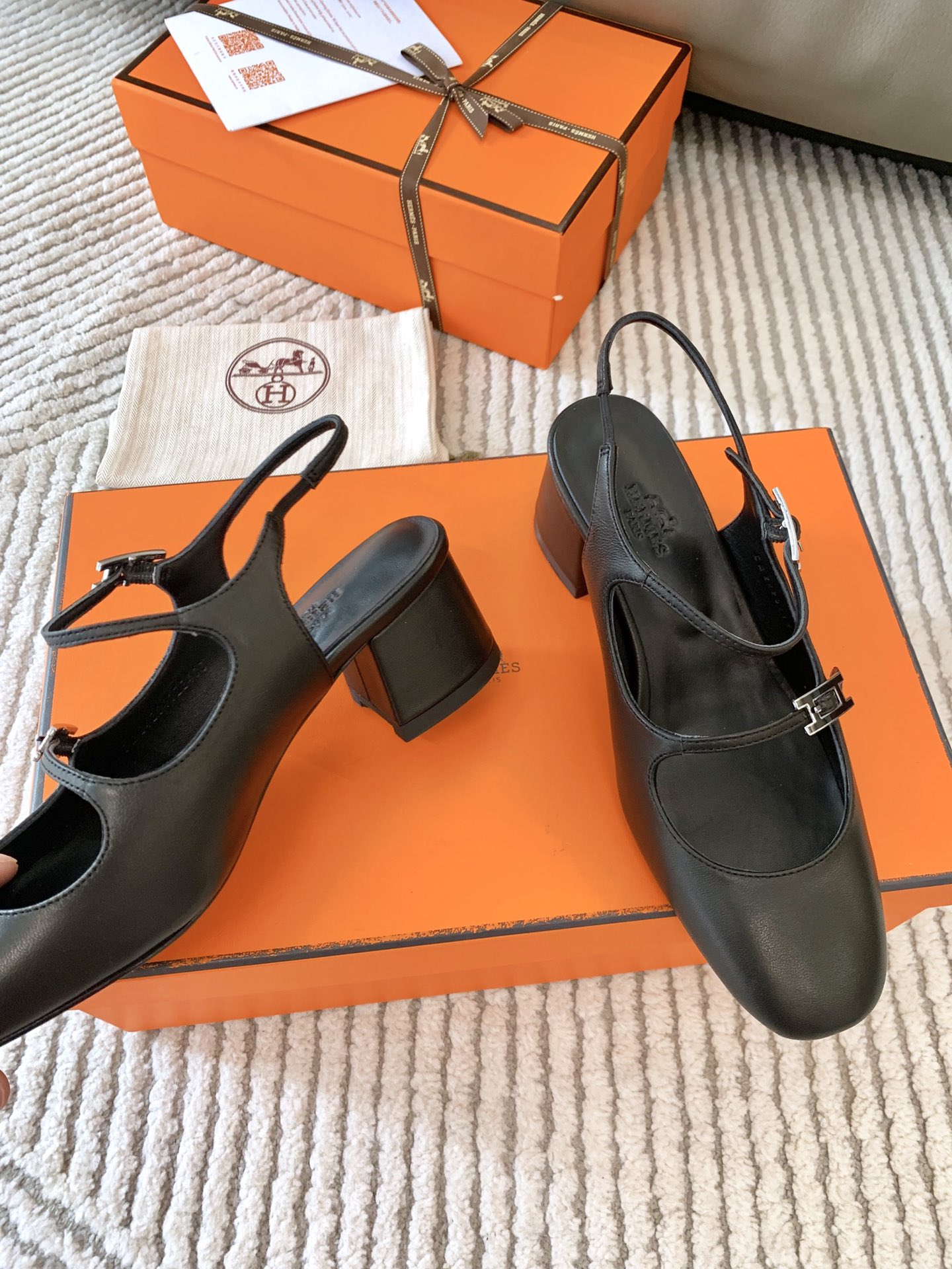 爱马仕 Hermès 经典高奢皮鞋鞋履高跟鞋 #4355F898 6
