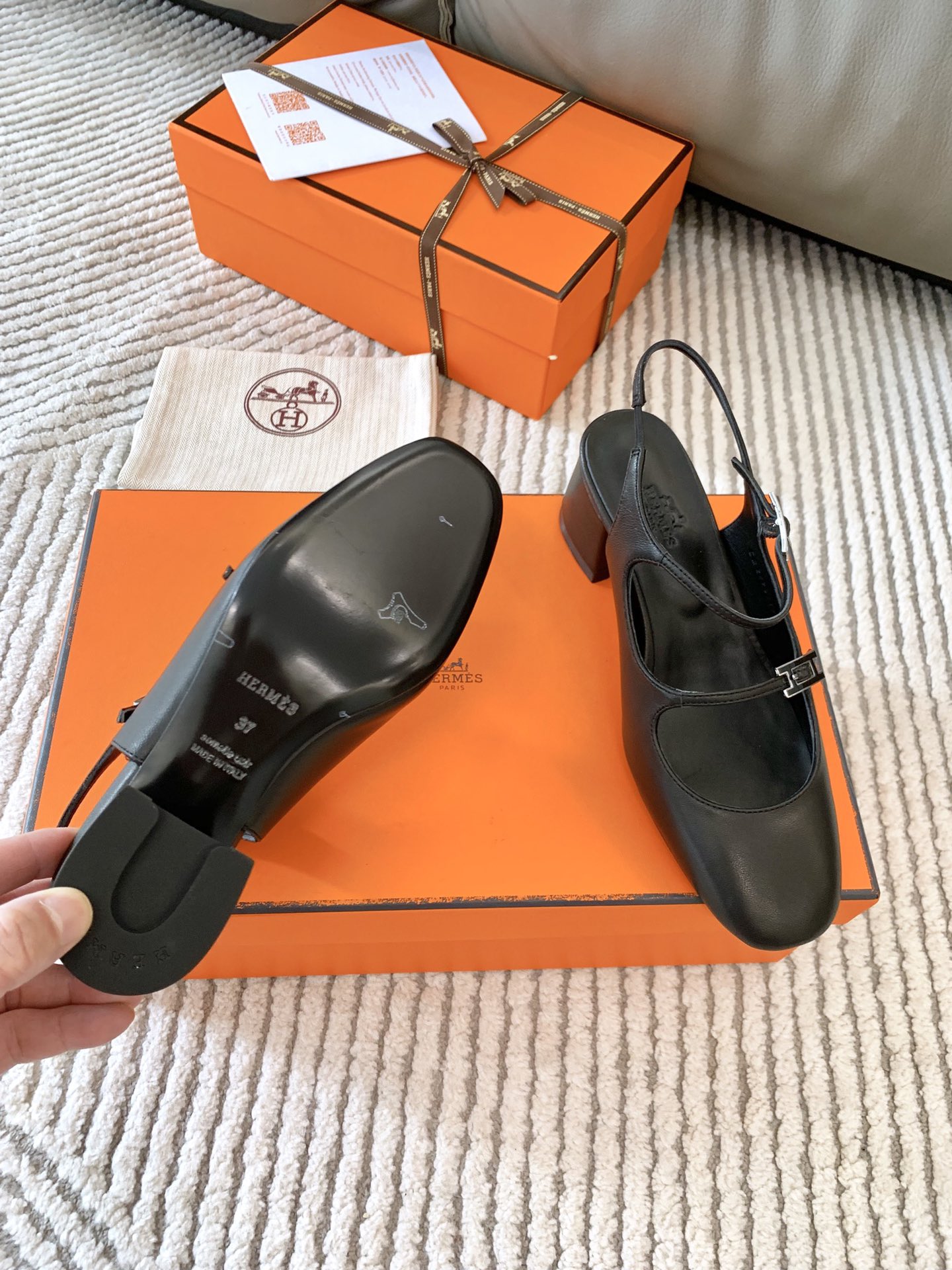 爱马仕 Hermès 经典高奢皮鞋鞋履高跟鞋 #4355F898 9