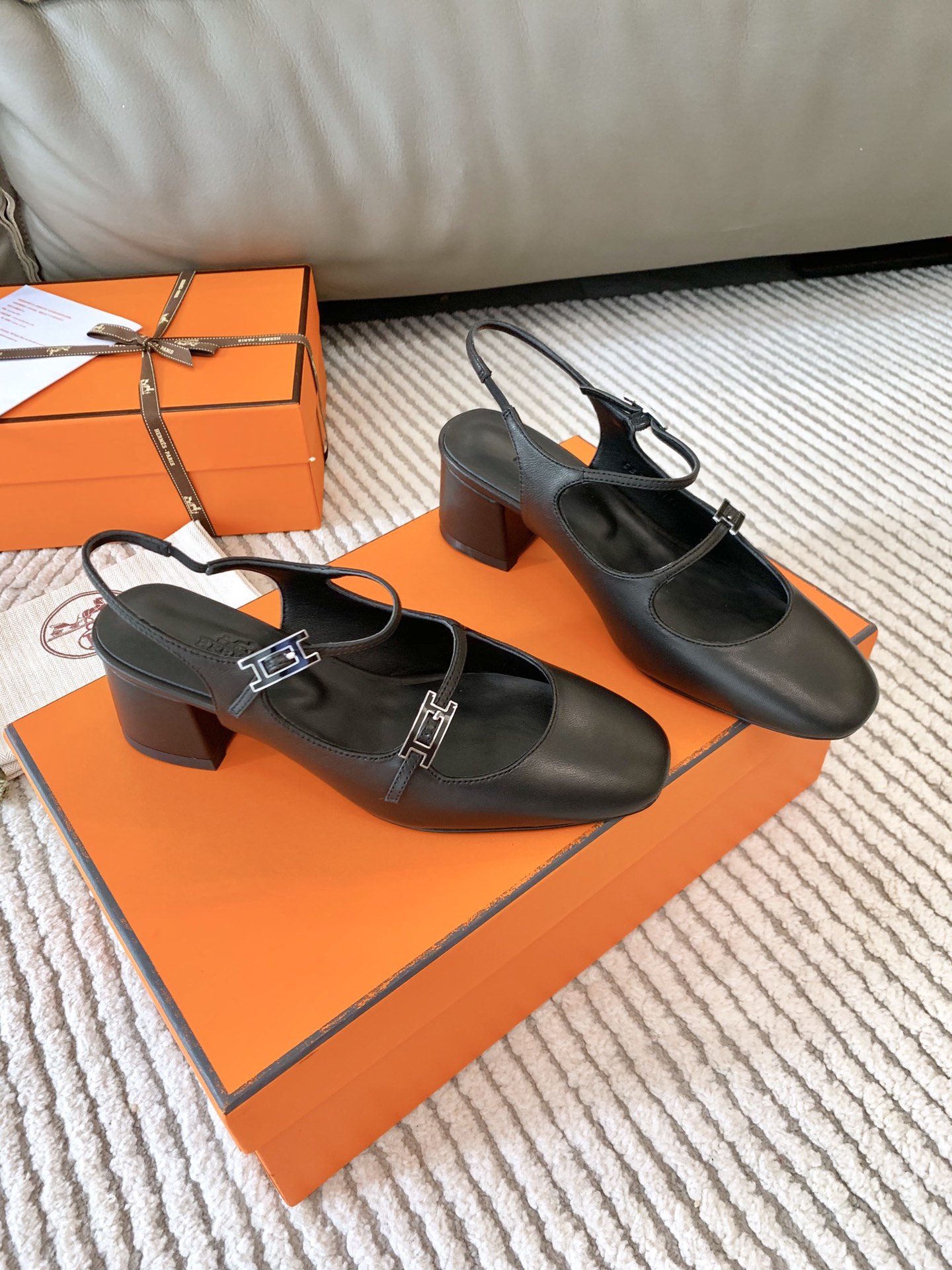 爱马仕 Hermès 经典高奢皮鞋鞋履高跟鞋 #4355F898 7