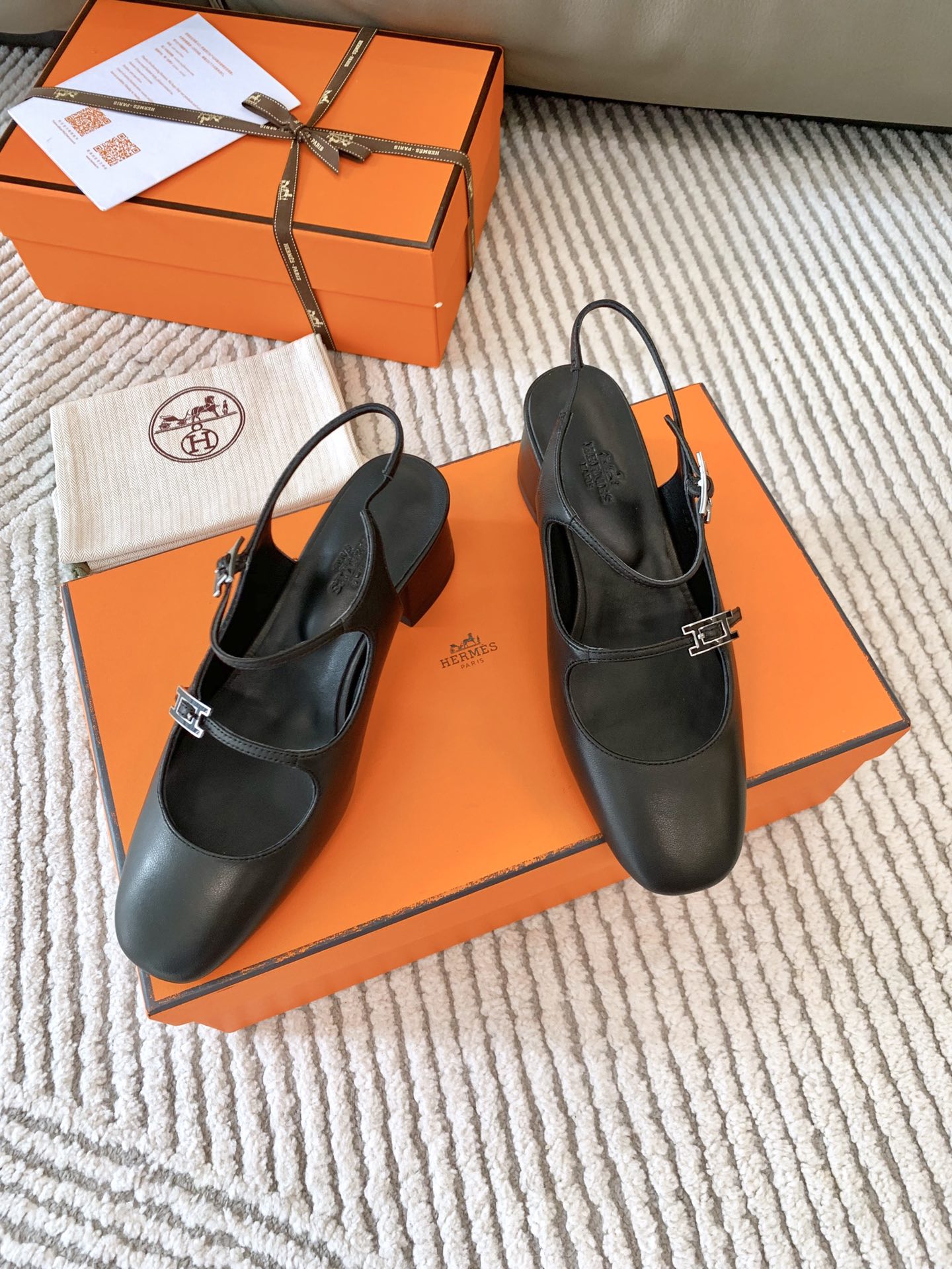 爱马仕 Hermès 经典高奢皮鞋鞋履高跟鞋 #4355F898 4