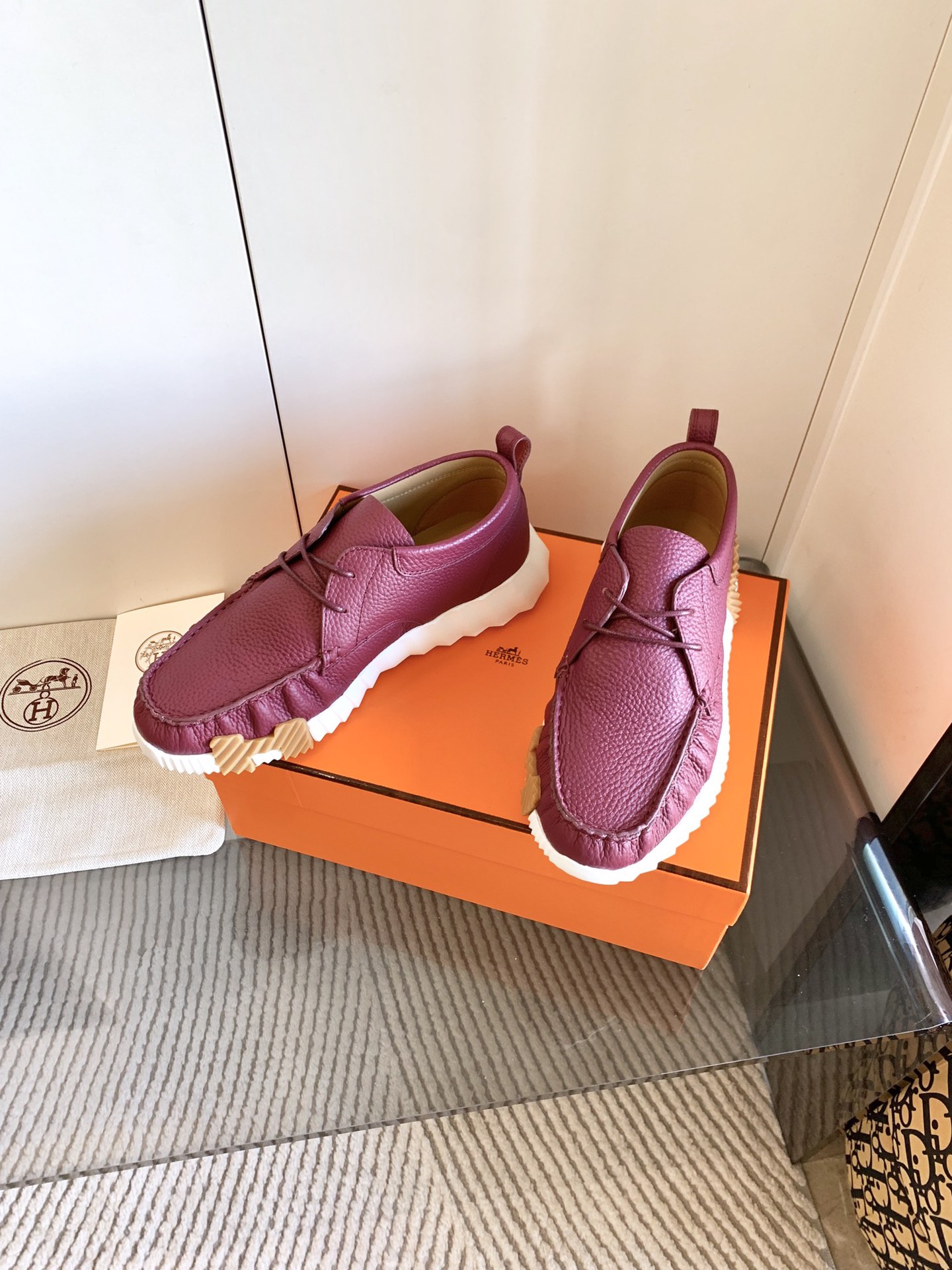 Hermès Haute Couture Classic Luxury Leather Shoe Loafer Shoes Ref 4