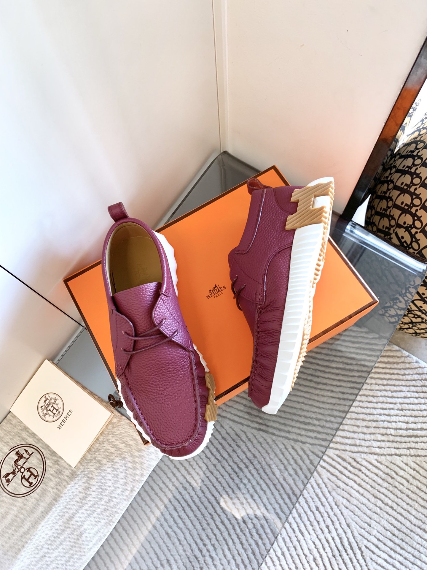 Hermès Haute Couture Classic Luxury Leather Shoe Loafer Shoes Ref 6