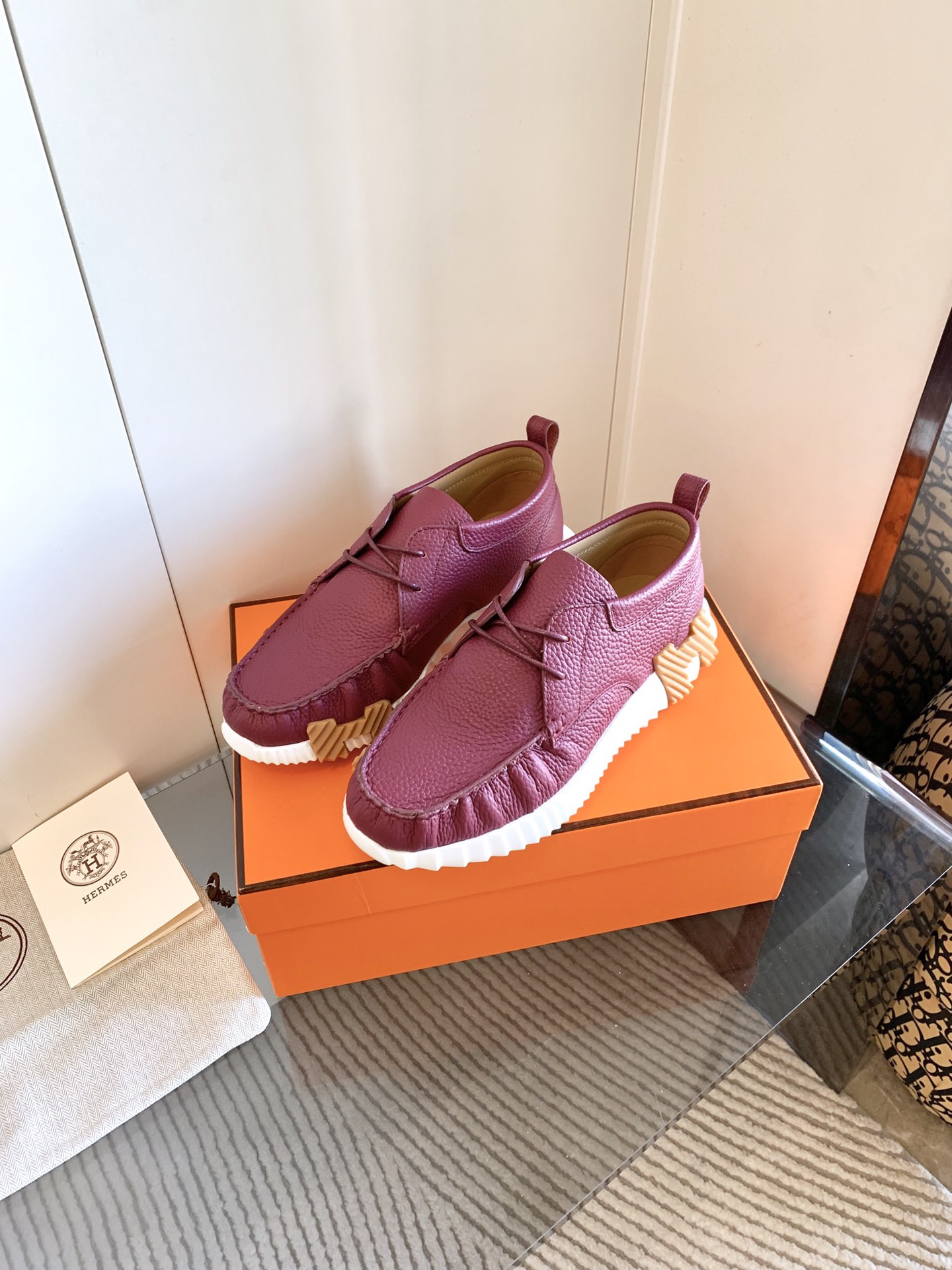 Hermès Haute Couture Classic Luxury Leather Shoe Loafer Shoes Ref 2