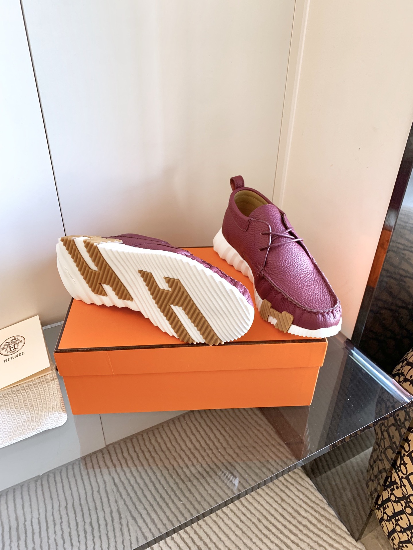 Hermès Haute Couture Classic Luxury Leather Shoe Loafer Shoes Ref 9