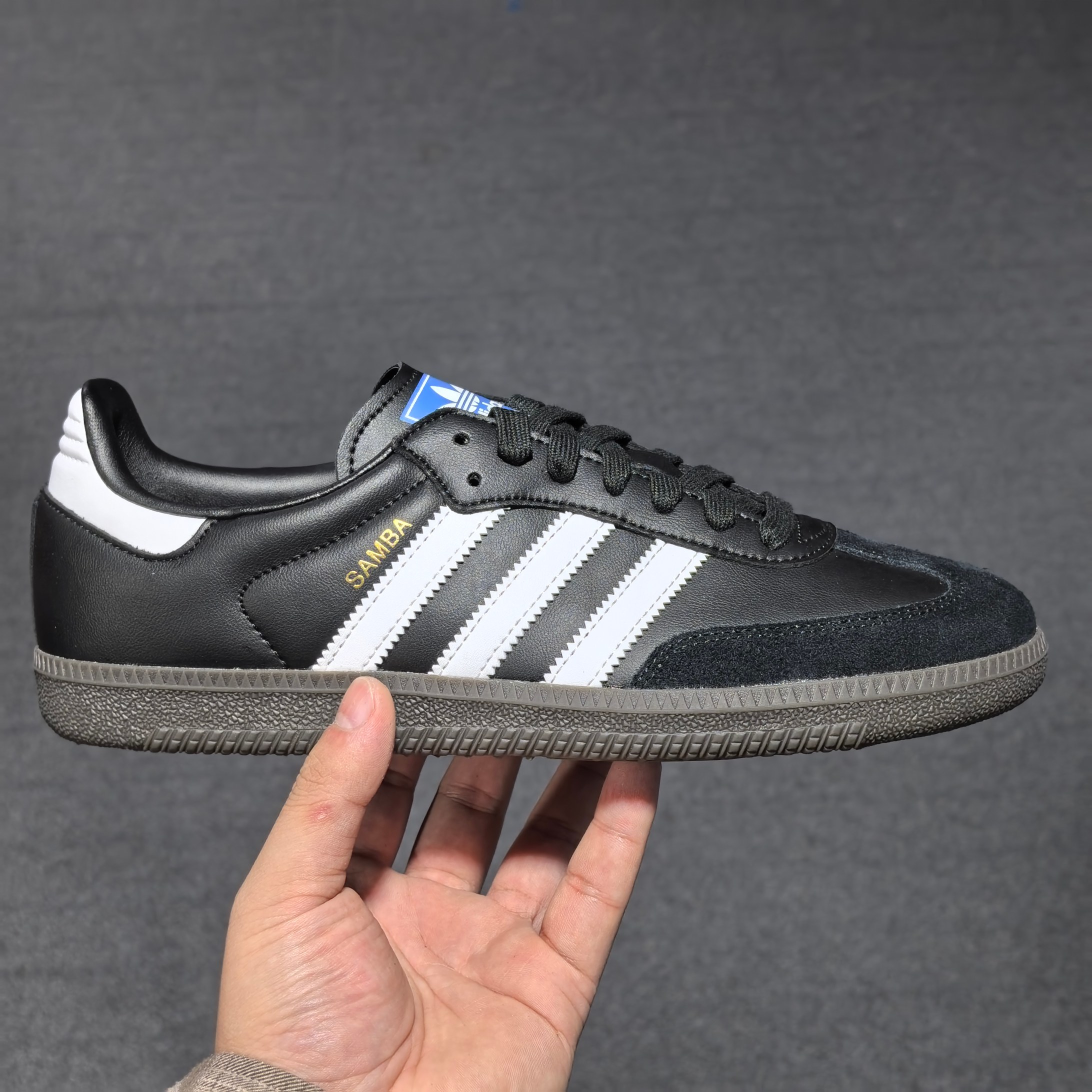 Originals 尺码35.5-46纯原-Originals Samba Vegan 低帮板鞋 黑白 