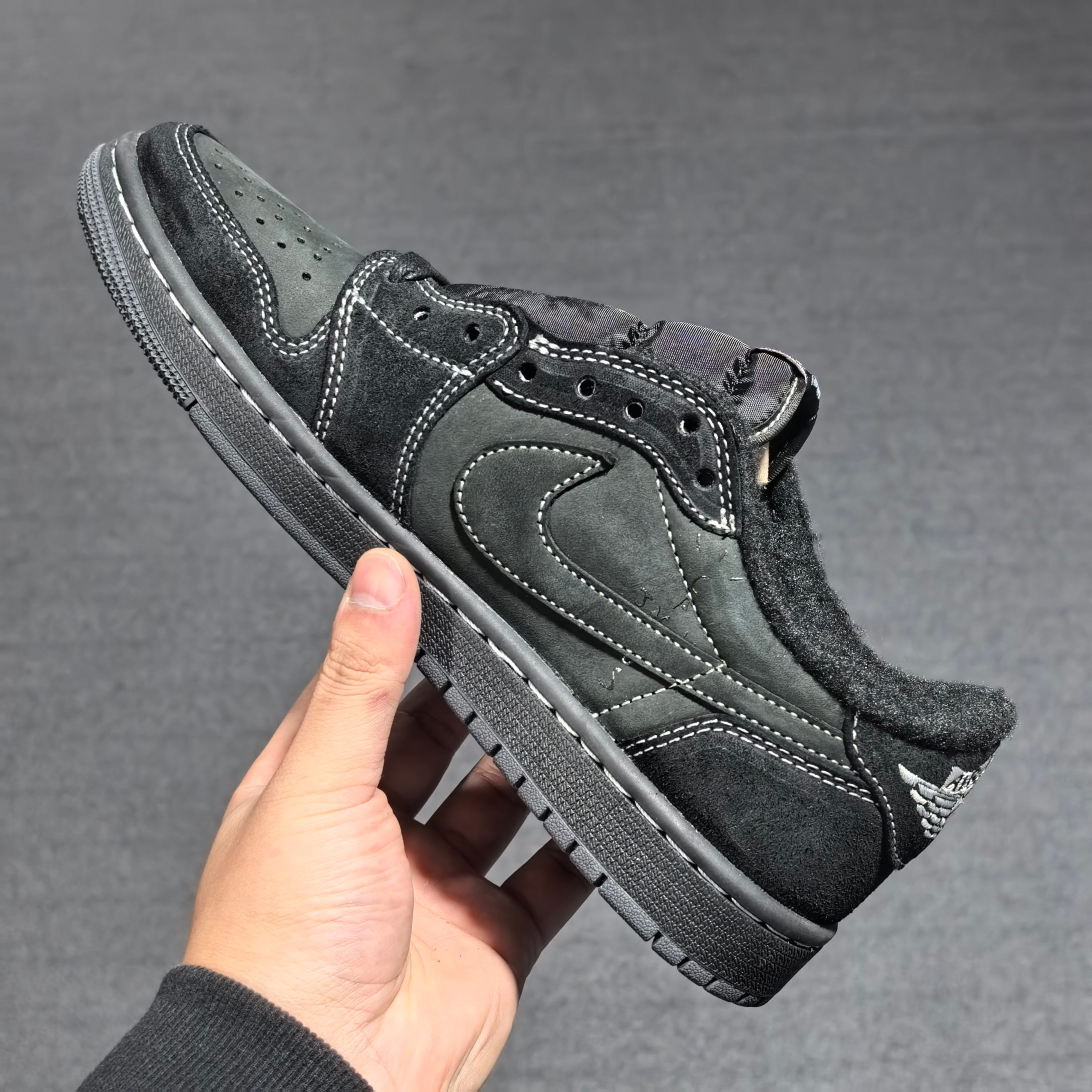 原厂皮FK订单版本黑色倒钩低帮东莞顶级制作团队打造全新一档倒钩系列广硕原班底打造严格执行1:1做货工艺标