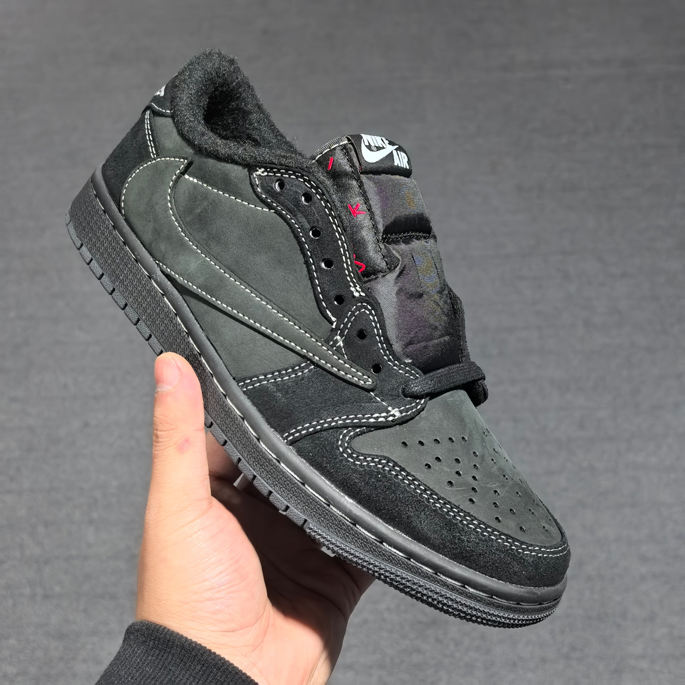 原厂皮FK订单版本黑色倒钩低帮东莞顶级制作团队打造全新一档倒钩系列广硕原班底打造严格执行1:1做货工艺标