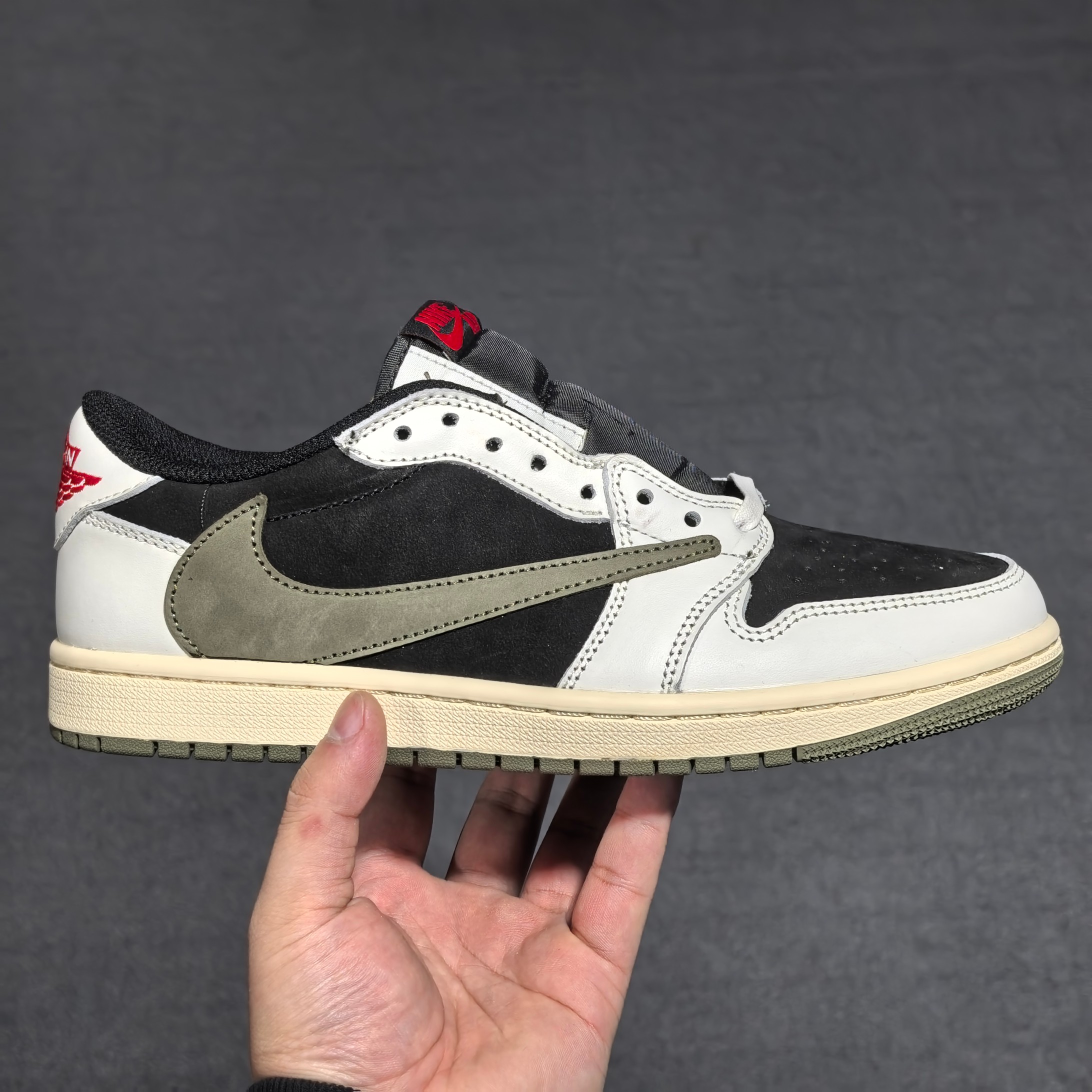 原厂皮FK订单版本橄榄绿倒钩低帮东莞顶级制作团队打造全新一档倒钩系列广硕原班底打造严格执行1:1做货工艺