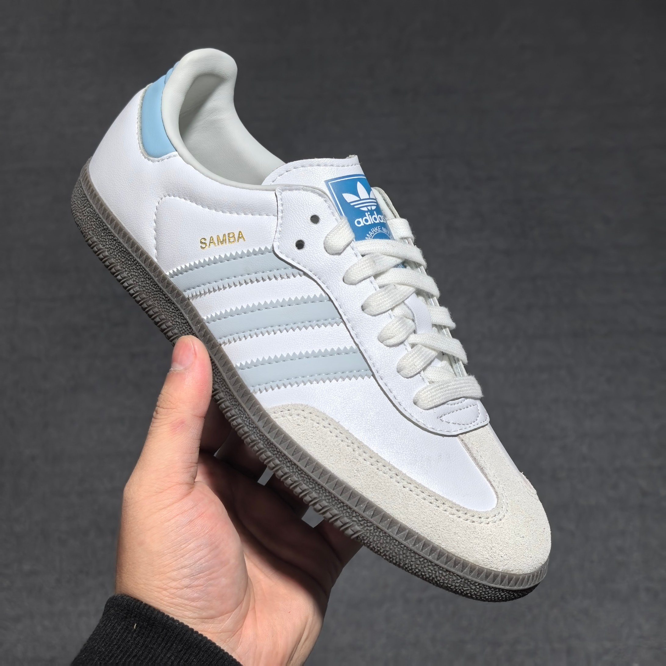 Originals 鞋码36-46纯原出品-Samba OG 白蓝 ID205535.5 36 36.5