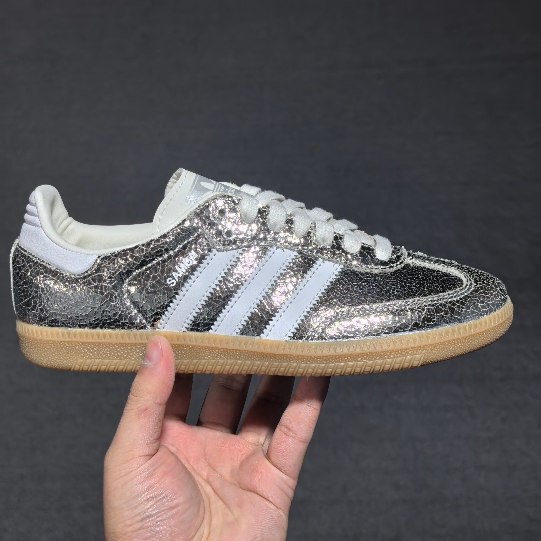 Originals 尺码36-45纯原版出品-AD Samba OG Silver Metallic C