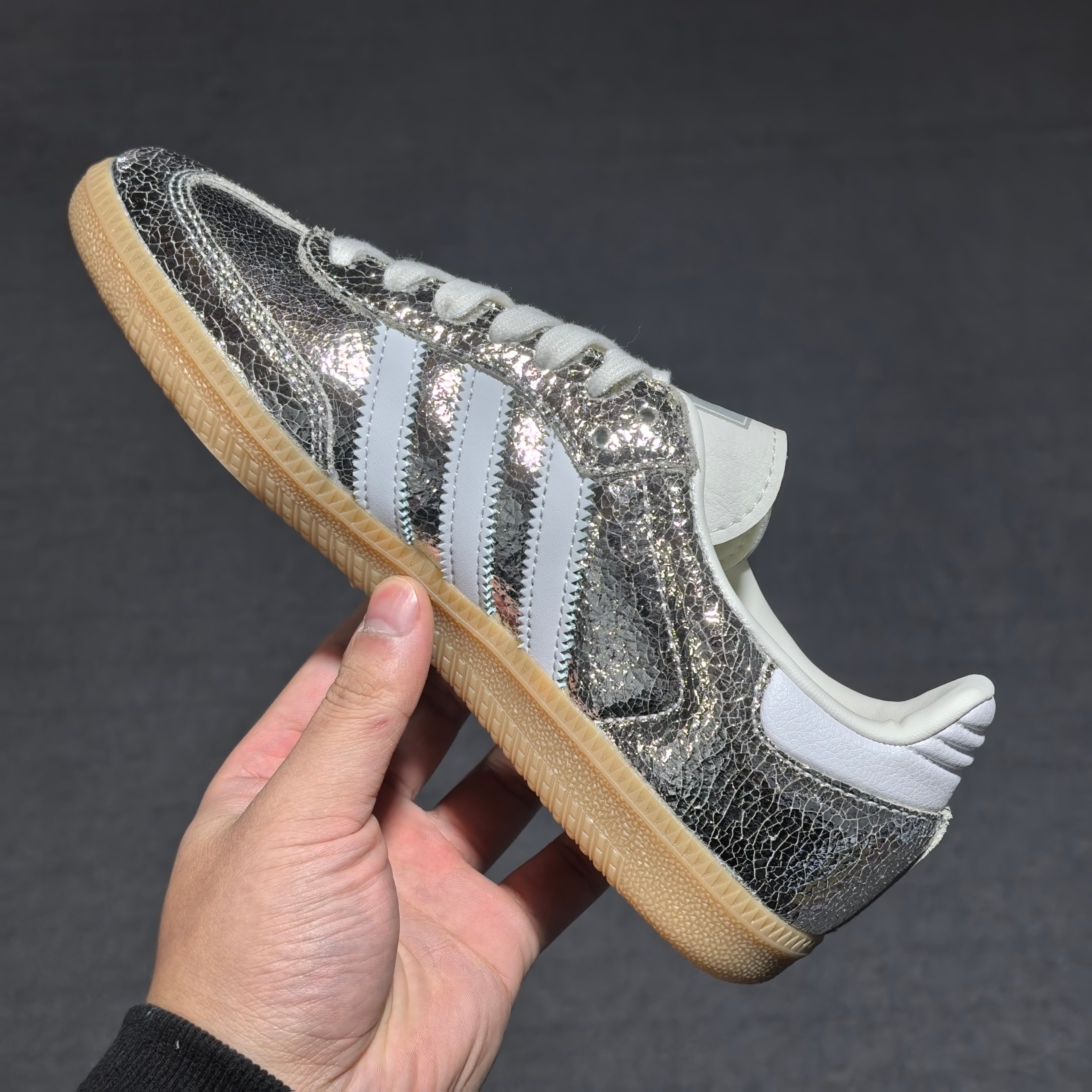 Originals 尺码36-45纯原版出品-AD Samba OG Silver Metallic C