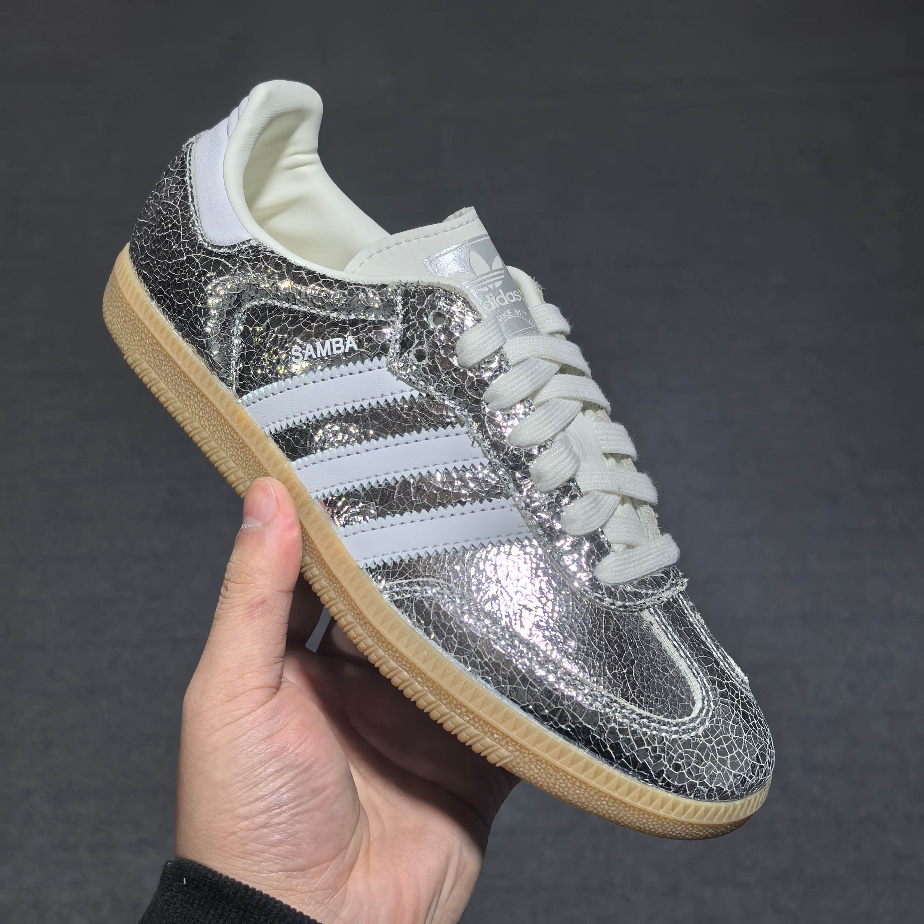 Originals 尺码36-45纯原版出品-AD Samba OG Silver Metallic C