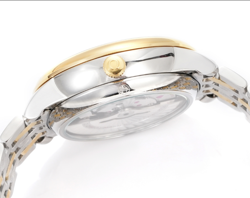 Omega Seamaster Aqua Terra Worldtimer yellow gold and stainless steel case, green dial, two-tone bracelet 43mm Men's Automatic