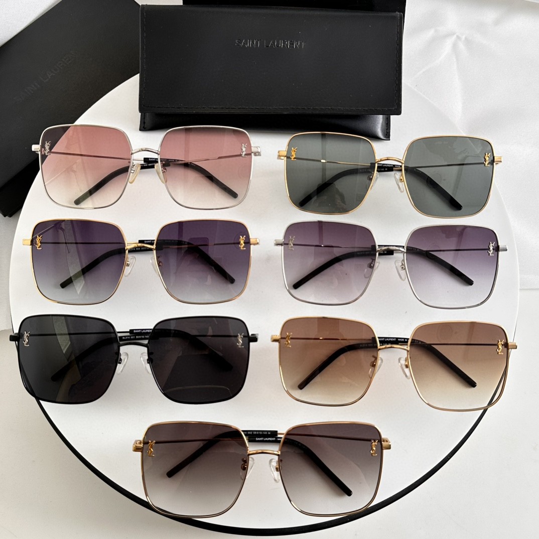  ‼️原版 SAINT LAURENT 圣罗兰 SL314 尺码58口18-140 YSL高品质金属方形