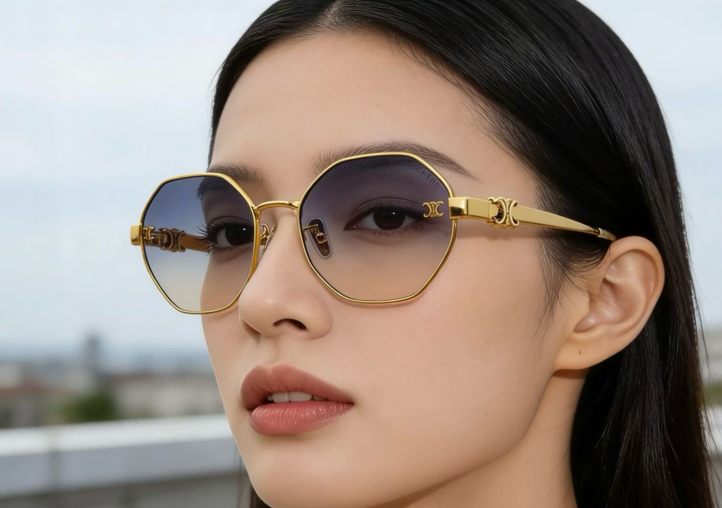 ‼️ 模特图 CELIN*🌟🌟🌟MODEL:CL42132U🌟🌟🌟SIZE:59口18-145🌟🌟🌟