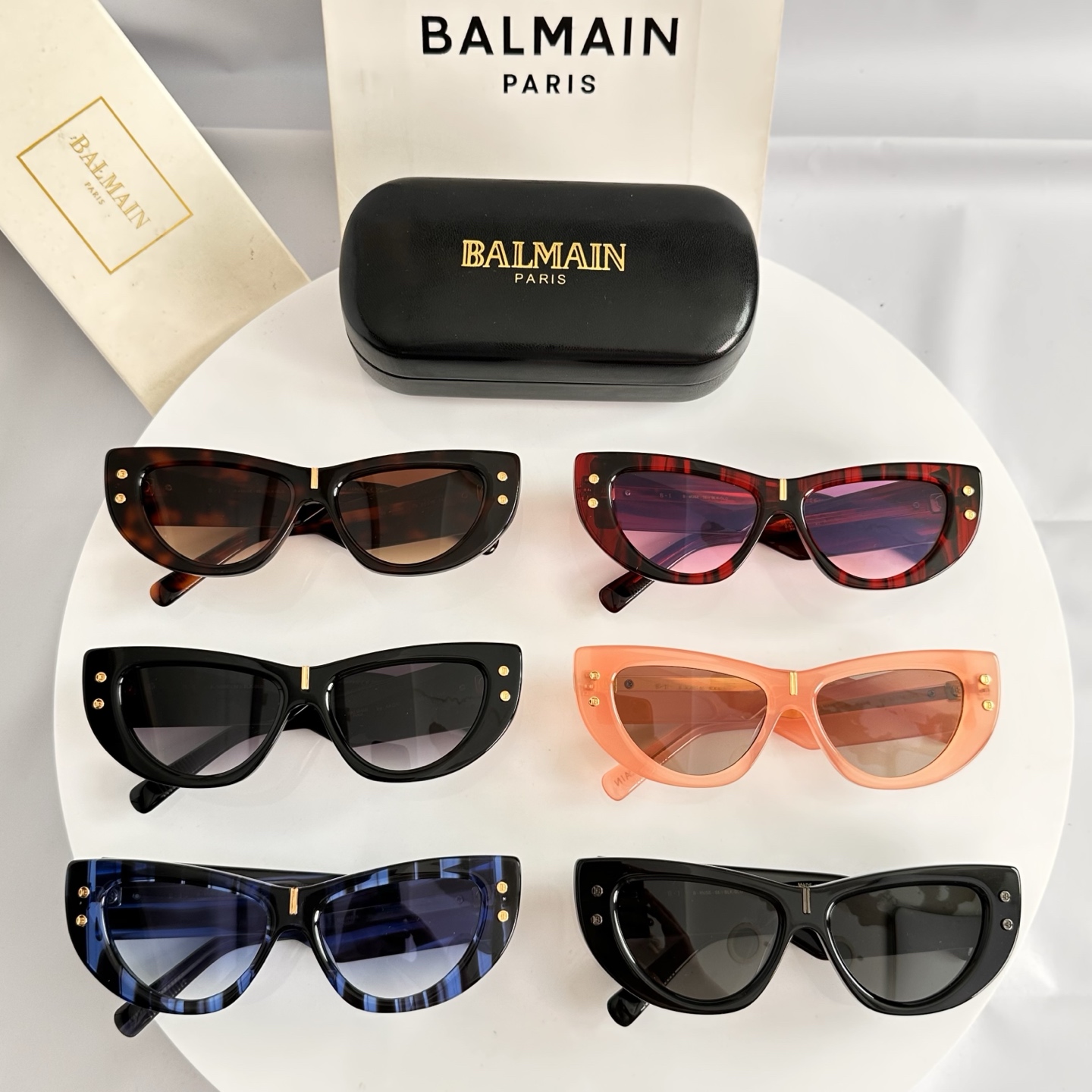 ‼️ 模特图 BALMAIN 巴尔曼🍁🍁🍁MODEL：B-MUSE--55//BLK- GLD🍁🍁🍁SI
