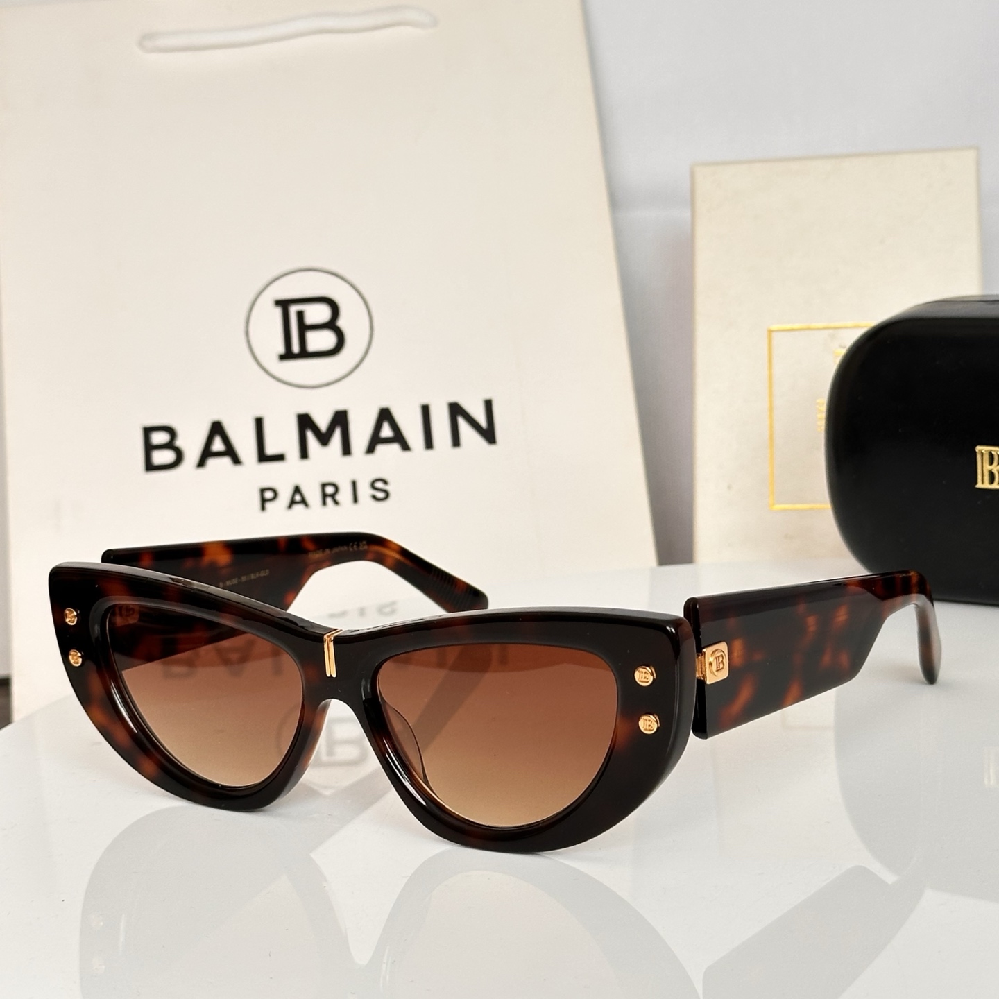 ‼️BALMAIN 巴尔曼🍁🍁🍁MODEL：B-MUSE--55//BLK- GLD🍁🍁🍁SIZE：55