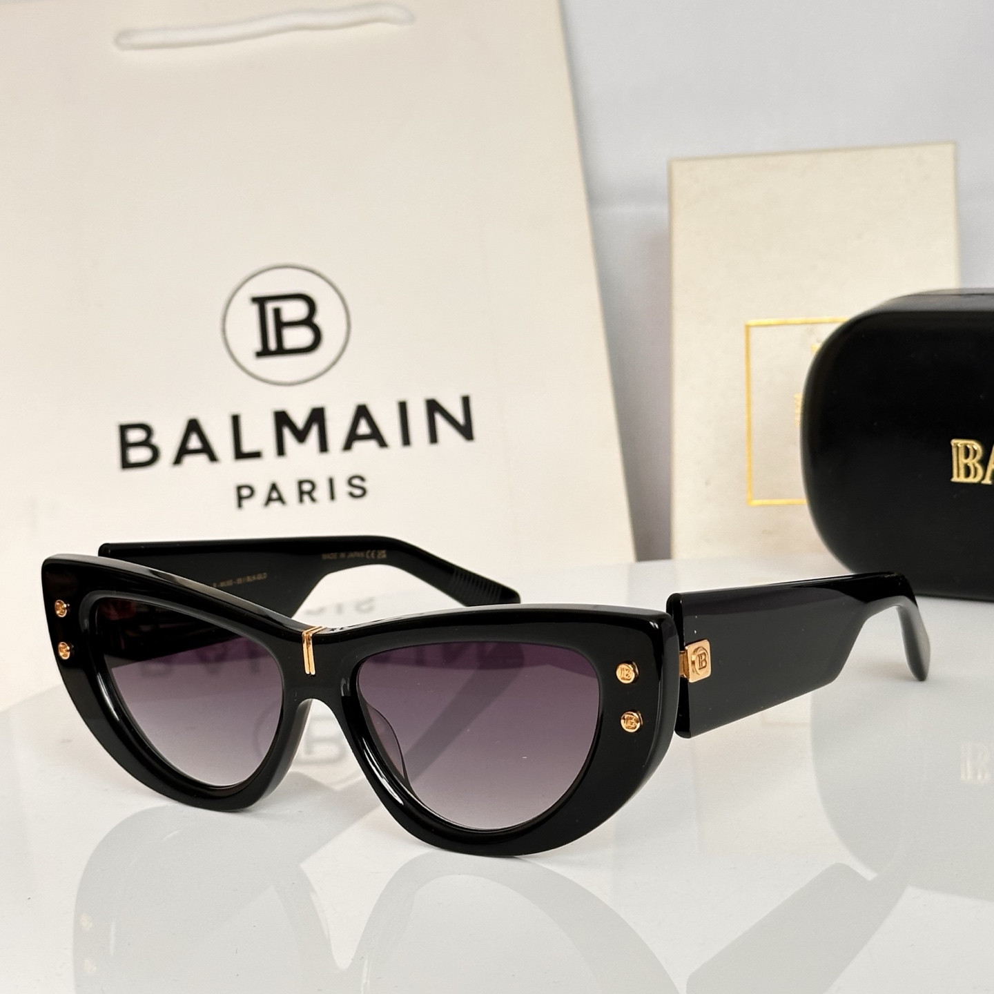 ‼️BALMAIN 巴尔曼🍁🍁🍁MODEL：B-MUSE--55//BLK- GLD🍁🍁🍁SIZE：55