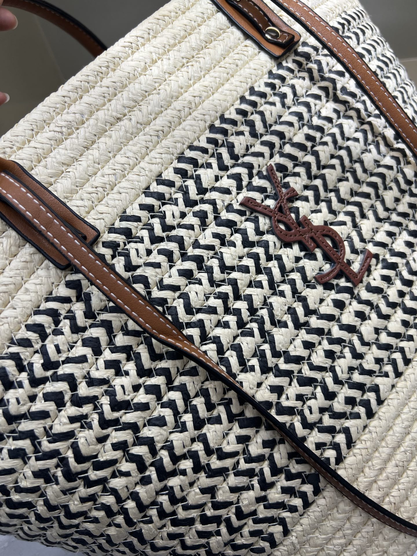 YSL 夏季新款 編織大容量手提包