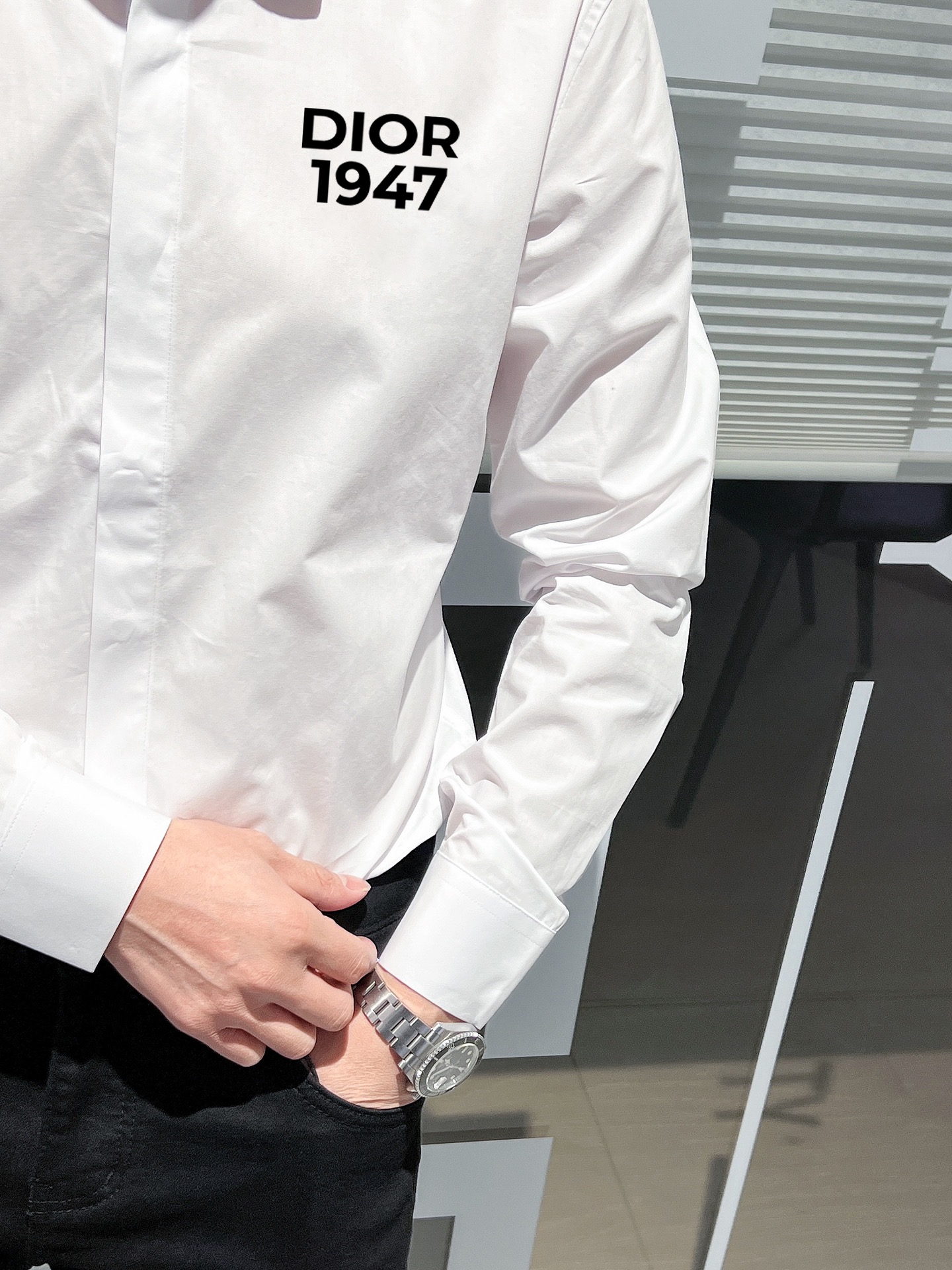 Dior专柜最新春款男士必备款衬衫100%天然棉舒服透气原单狠货原版面料柔软舒适上身高端又奢华足够场面的