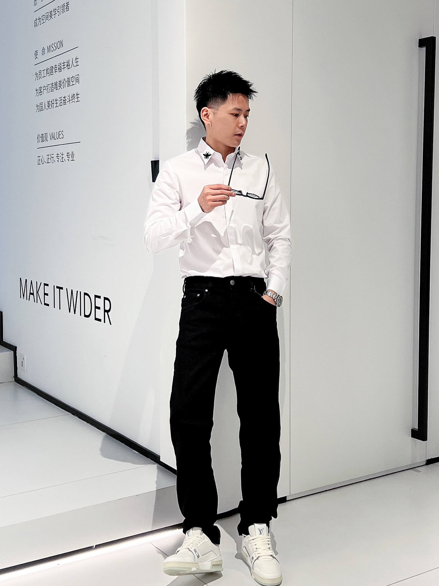 Dior专柜最新秋款男士必备款衬衫100%天然棉舒服透气原单狠货原版面料柔软舒适上身高端又奢华足够场面的