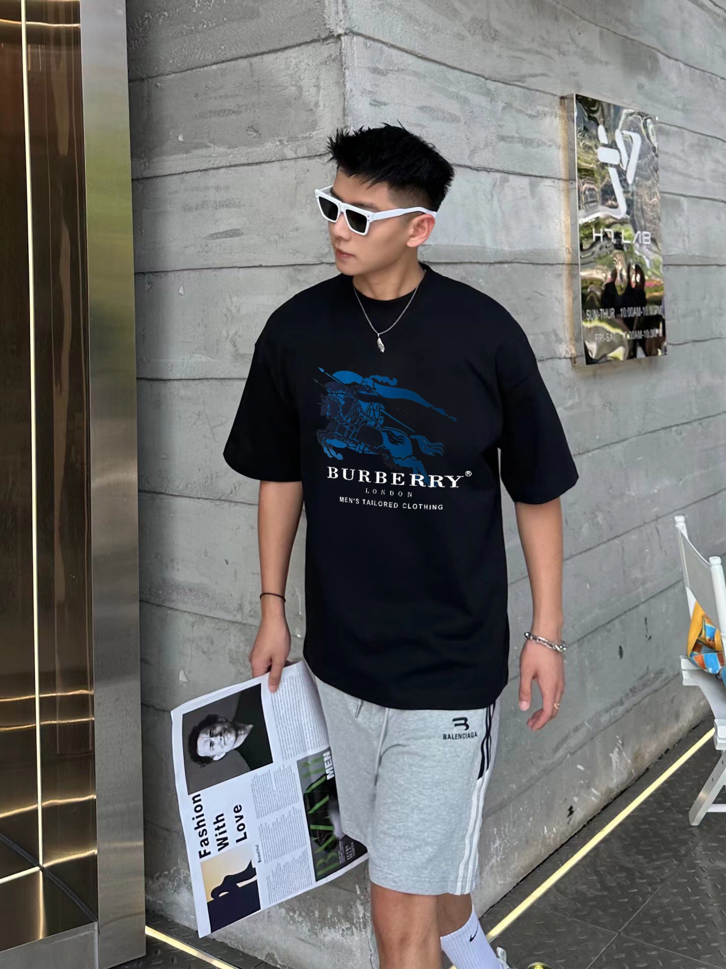 P287 Paballie Double-Storey T-Shirts: High-Quality Letter-Printing with Digital Printer. - 图片 3