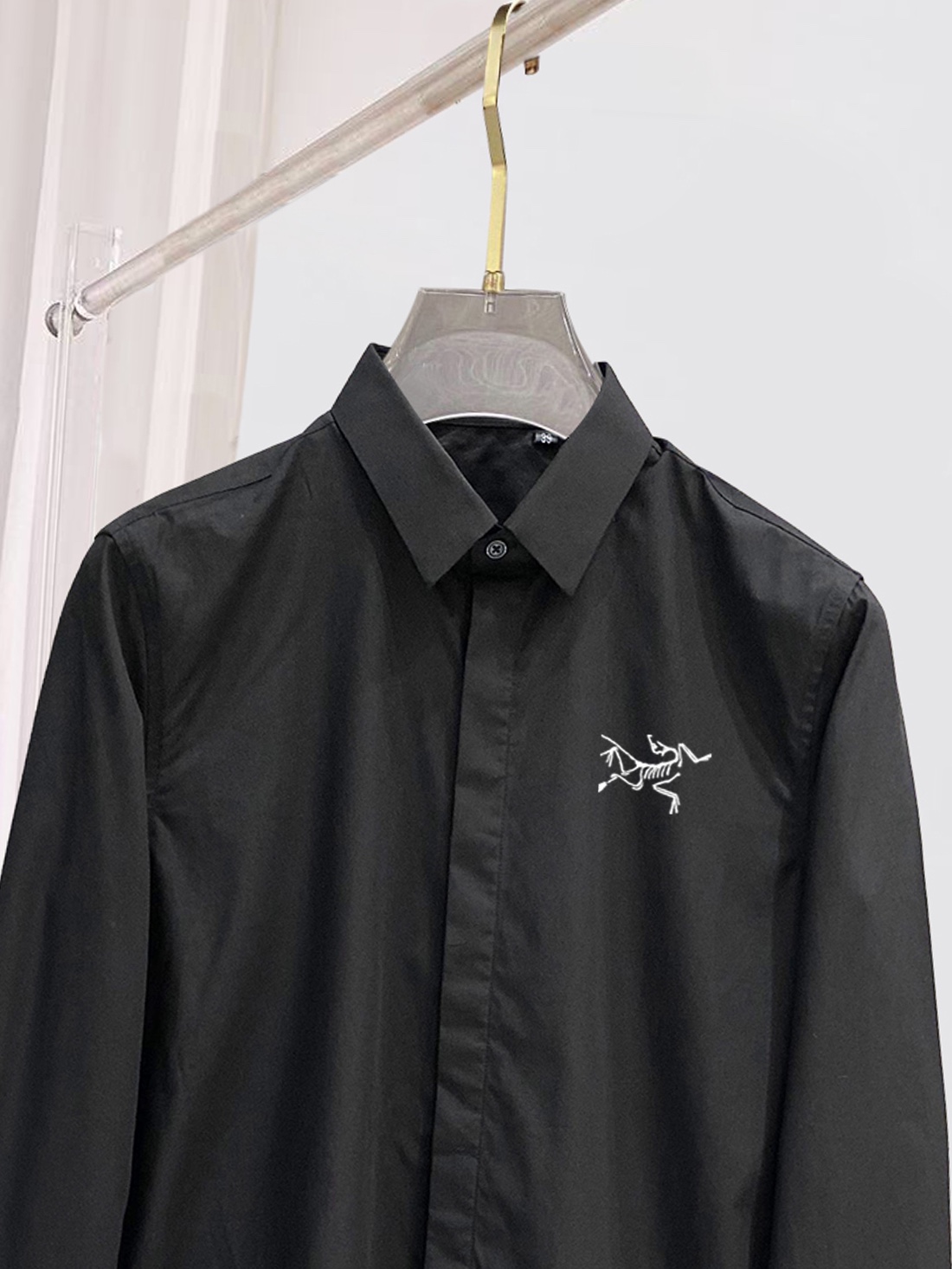 Men’s 100% Cotton Shirt: Luxurious, Comfortable, Black and White, Sizes 38-43 - 图片 3