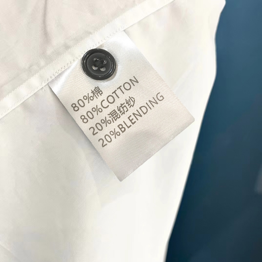 Men’s 100% Cotton Shirt: Comfortable, Originals, Luxurious, Black & White, Various Sizes - 图片 7