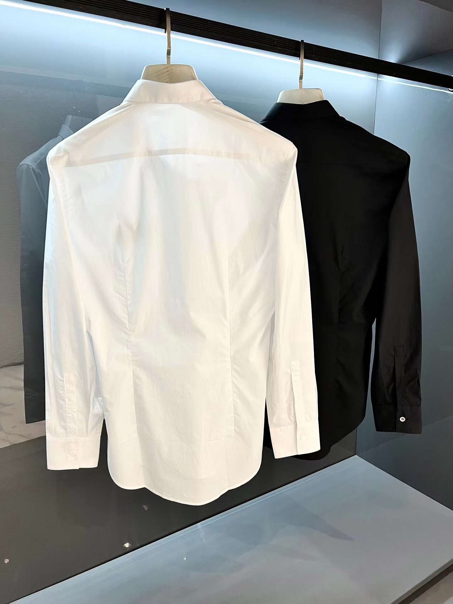 Men’s 100% Cotton Shirt: Comfortable, Originals, Luxurious, Black & White, Various Sizes - 图片 9