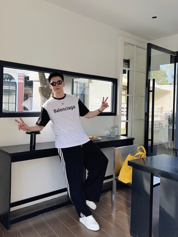 High-Quality DGTM Printed T-Shirts in Cotton, Black & White, Various Sizes - 图片 1