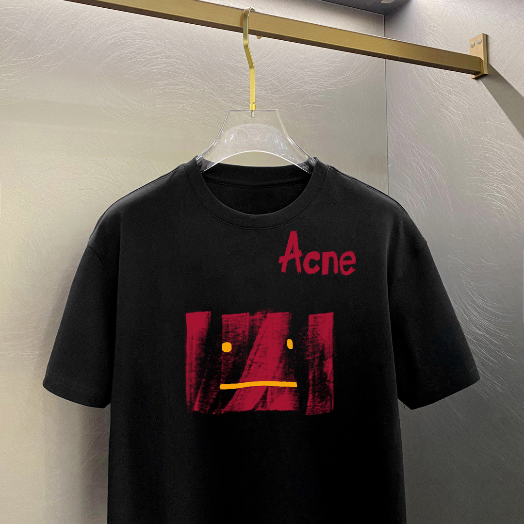 ￼ ￼ ￼ ￼ ￼ ￼ ￼ ￼￼        ACNE 新款字母印花双层重工短袖T桖  字母图案不管是