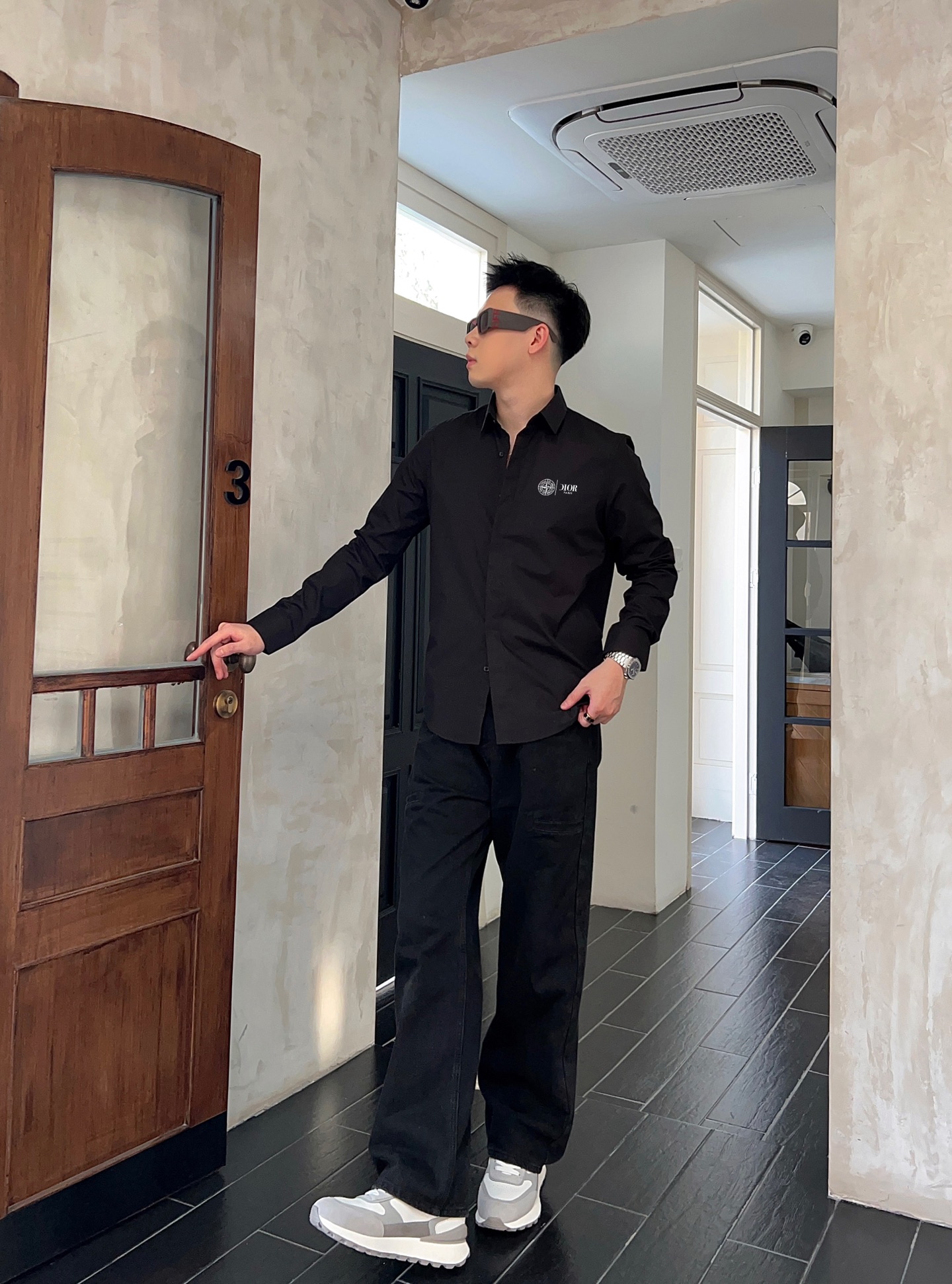 F940 迪奥 最新款男士必备款衬衫，100%天然棉，舒服透气，原单狠货，原版面料，柔软舒适，上身高端又