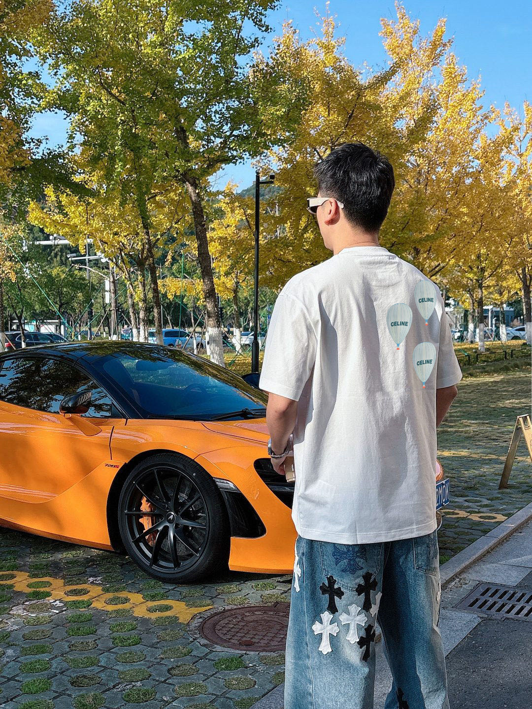 ￼        CE 新款字母印花双层重工短袖T桖  字母图案不管是T桖还是卫衣都是每年的爆款单品  