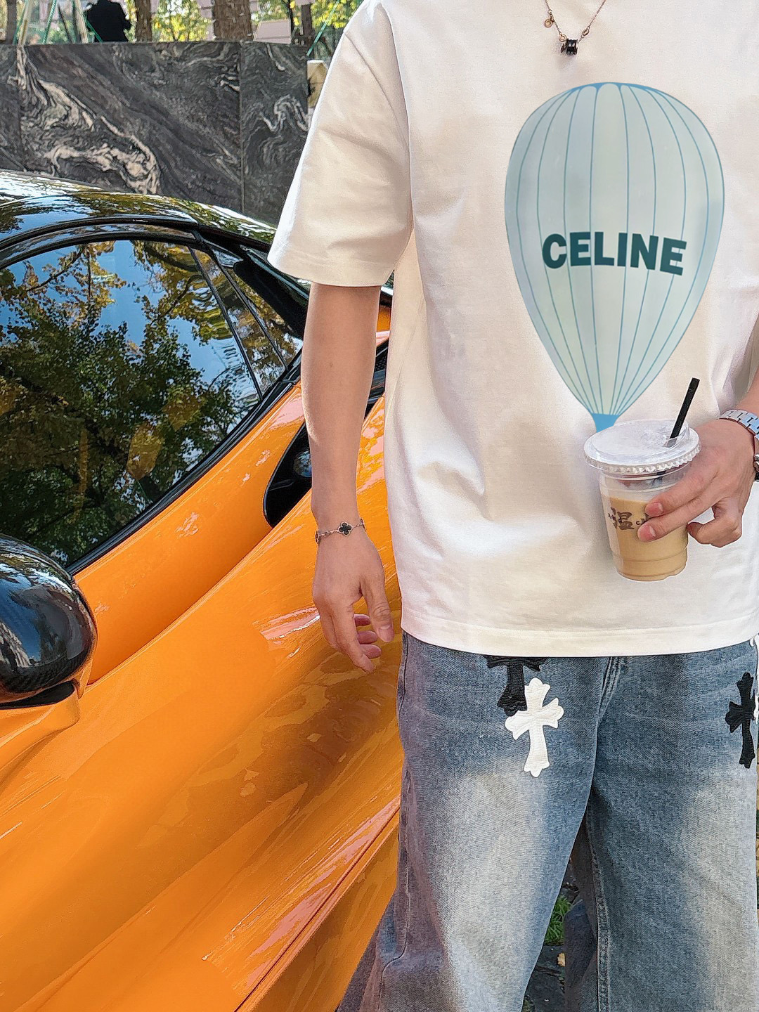 ￼        CE 新款字母印花双层重工短袖T桖  字母图案不管是T桖还是卫衣都是每年的爆款单品  