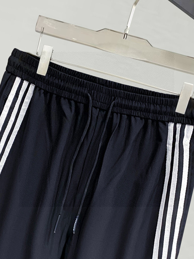  Y-3 同步更新 织带长裤 春夏定制高科技面料 舒适无比 家族式织带拼接 运动感超强 尺码：L-4XL