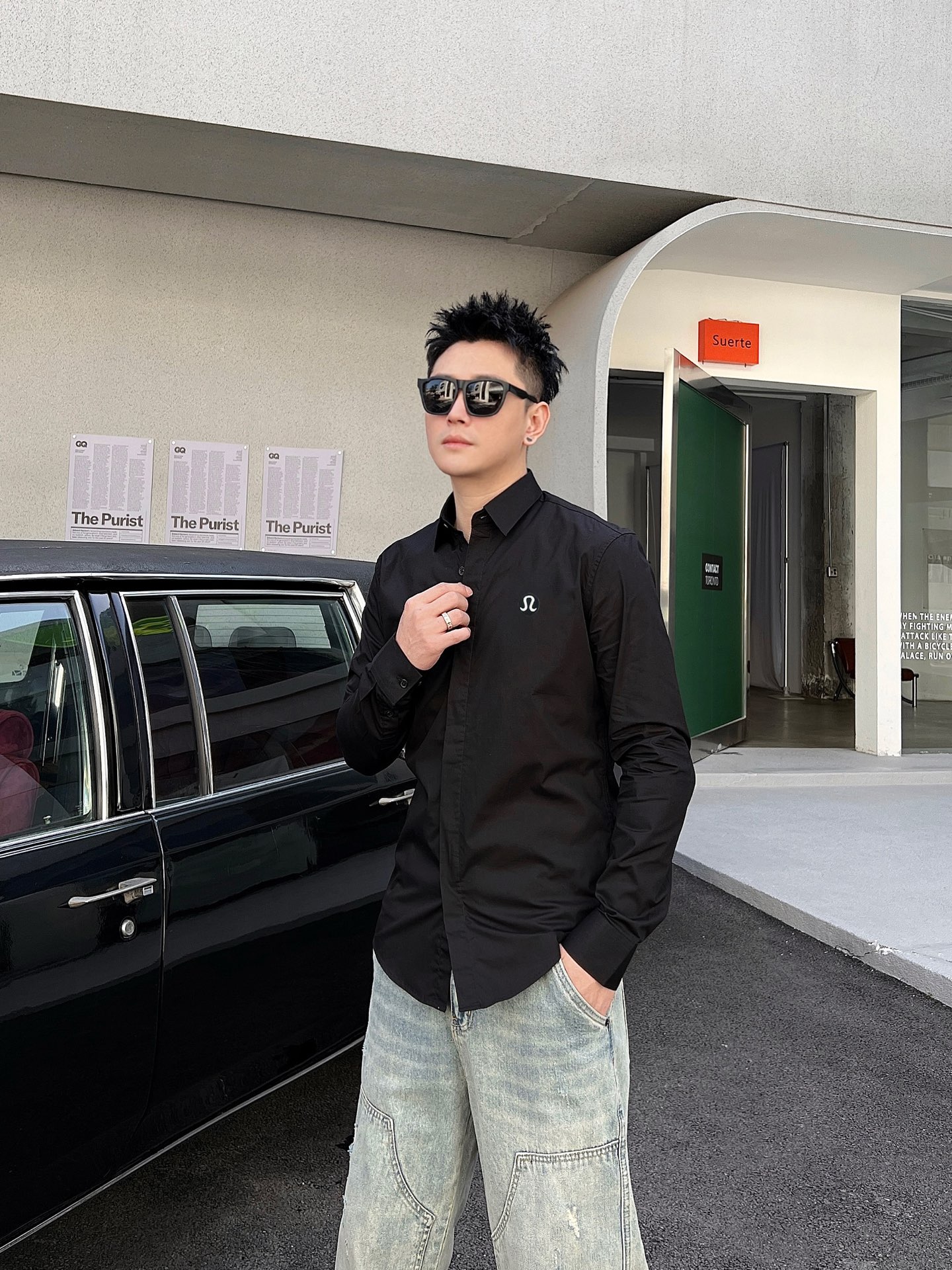 LU LU最新款男士必备款衬衫，100%天然棉，舒服透气，原单狠货，原版面料，柔软舒适，上身高端又奢华，