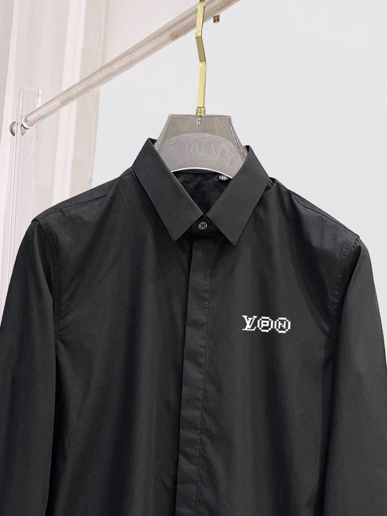 ￼ 路易威登 最新款男士必备款衬衫，100%天然棉，舒服透气，原单狠货，原版面料，柔软舒适，上身高端又奢