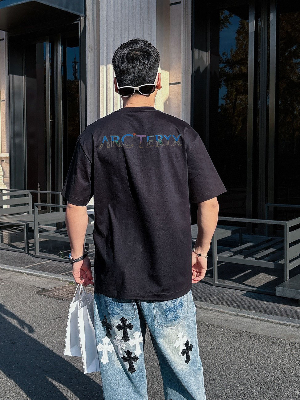 ￼ ￼ ￼ ￼ ￼ 始祖鸟 新款字母印花双层重工短袖T桖 字母图案不管是T桖还是卫衣都是每年的爆款单品 