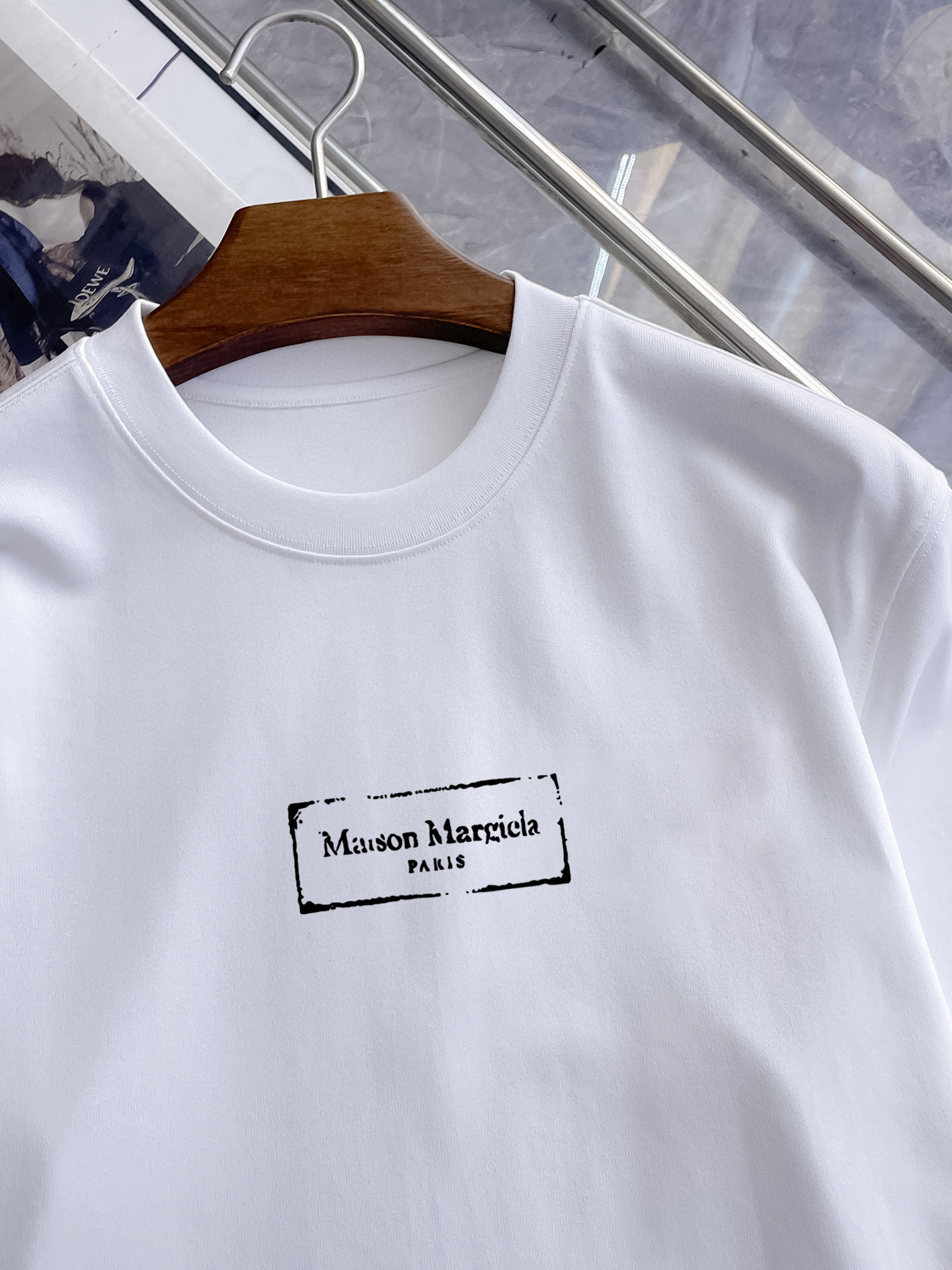 ￼ ￼ ￼ ￼ ￼ 马吉拉 新款字母印花双层重工短袖T桖 字母图案不管是T桖还是卫衣都是每年的爆款单品 